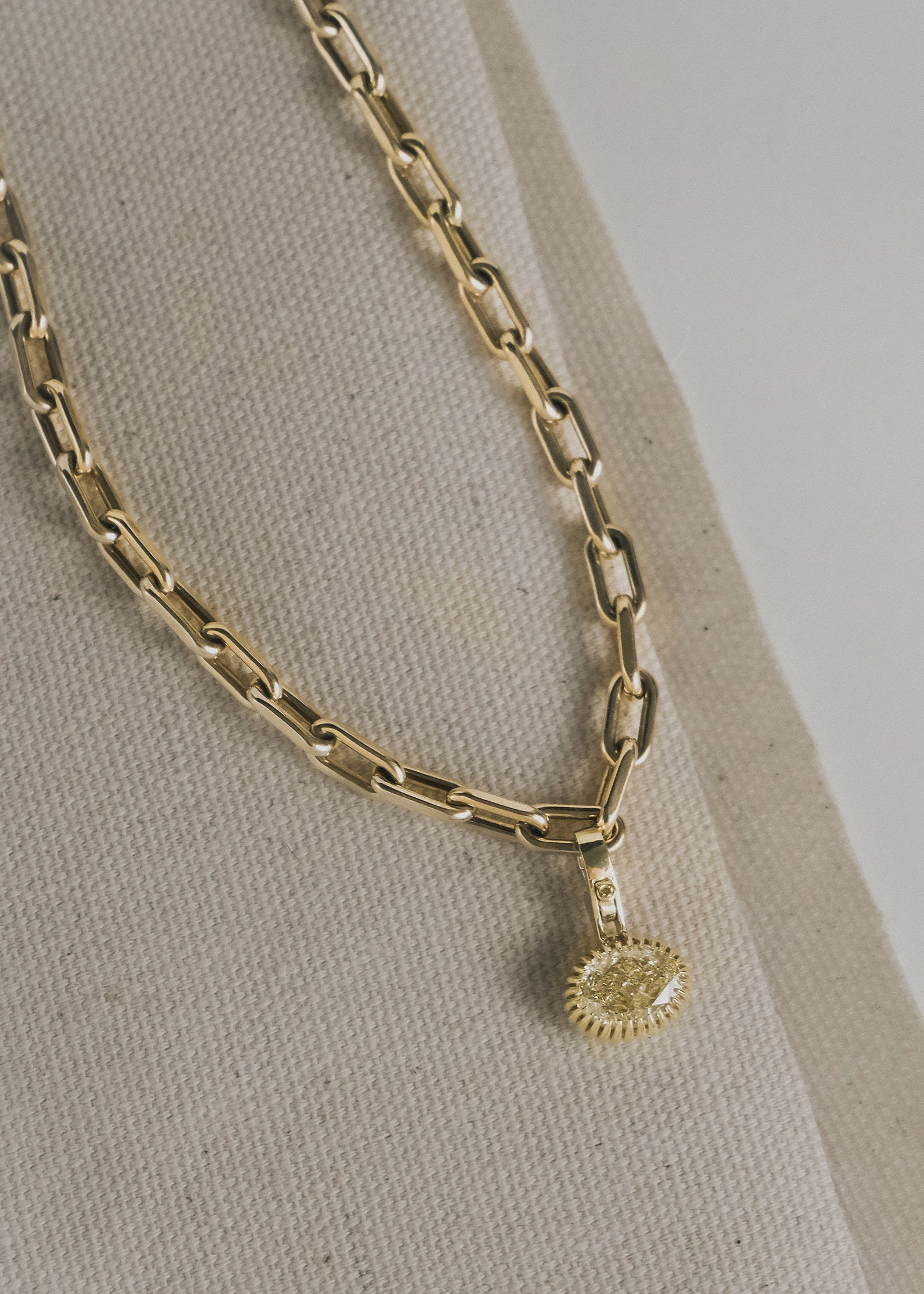 Kinn Studio Josephine Yellow Diamond Pendant