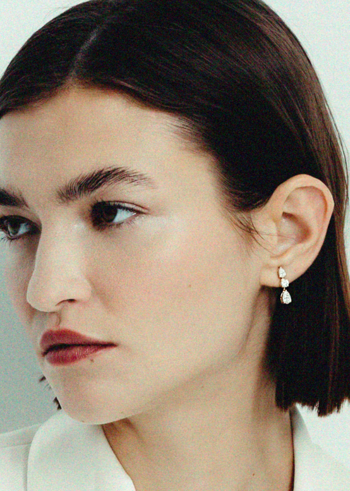 Third Time's a Charm Drop Earrings Pear 2.7ctw Diamond