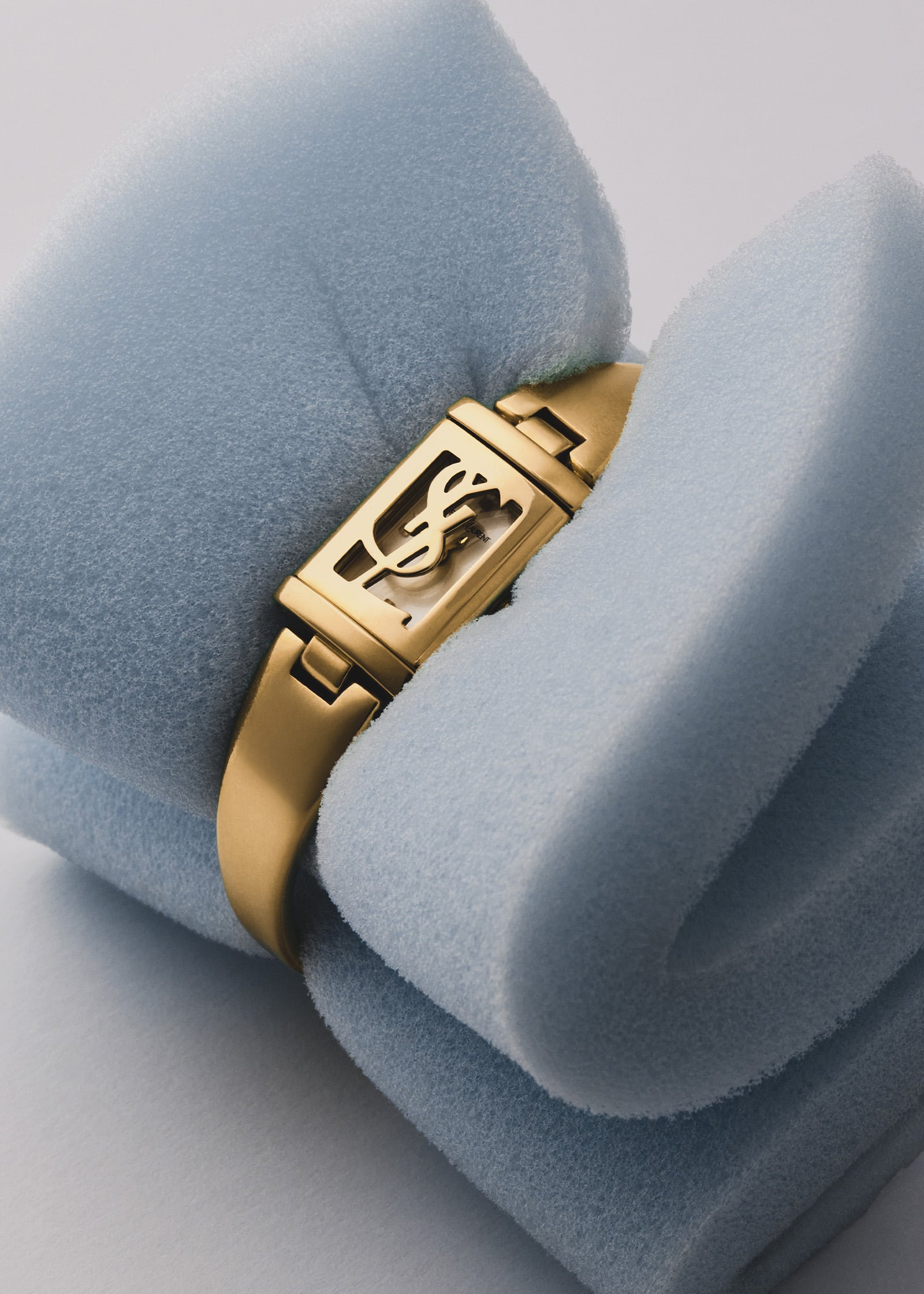 Vintage YSL Gold Bangle Watch