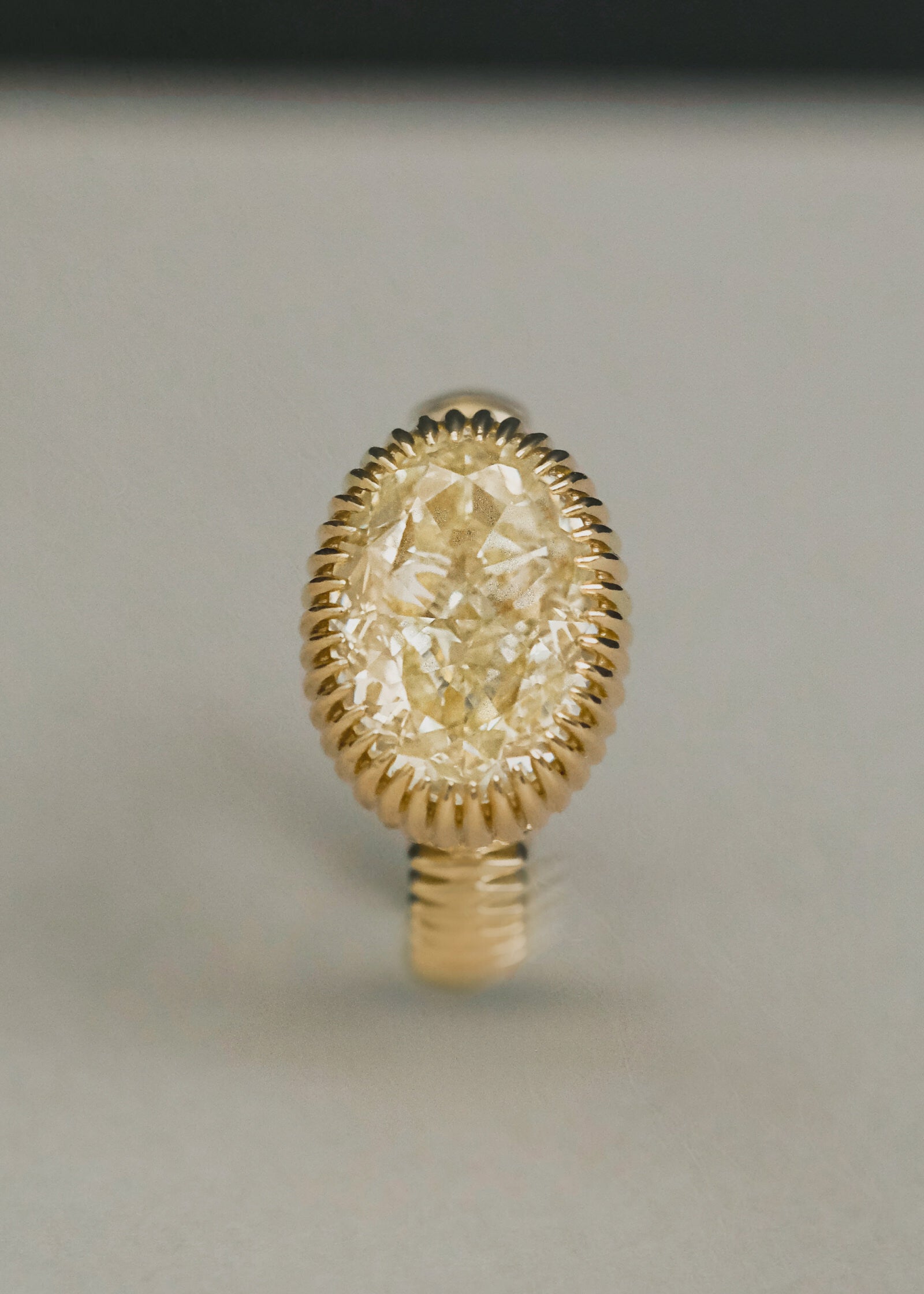 ③Diamond Shape リング 真鍮 Kinn Studio Josephine Yellow Diamond Ring