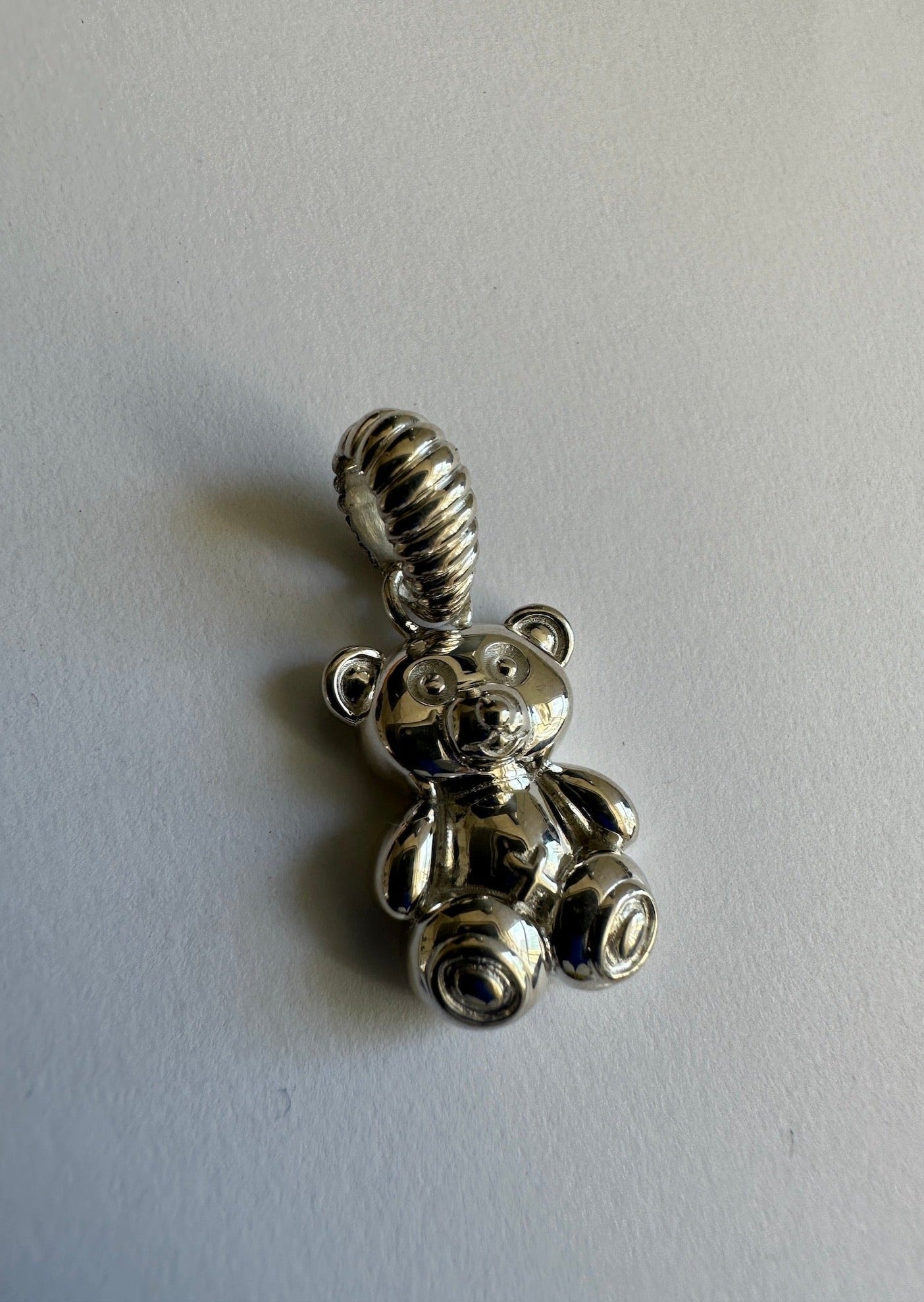 Archive Oliver Teddy Bear Pendant - Silver