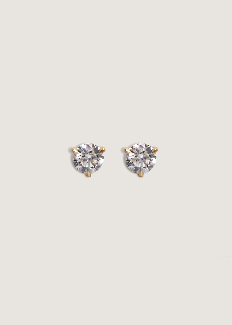 alt="June Round Diamond Stud Earrings 1ctw"