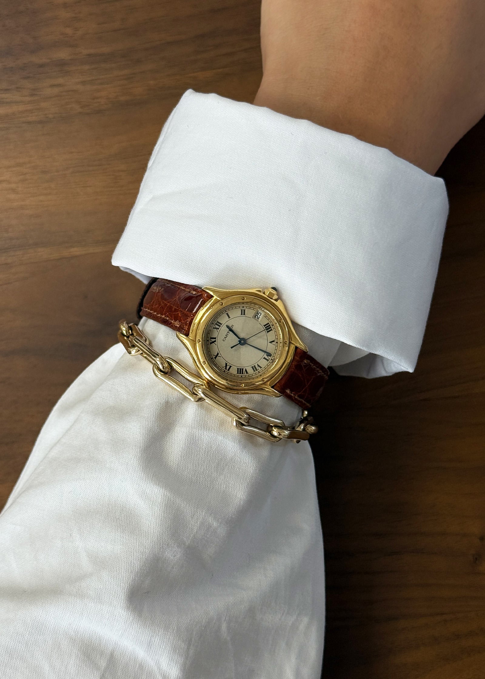 VIntage Cartier Leather Watch