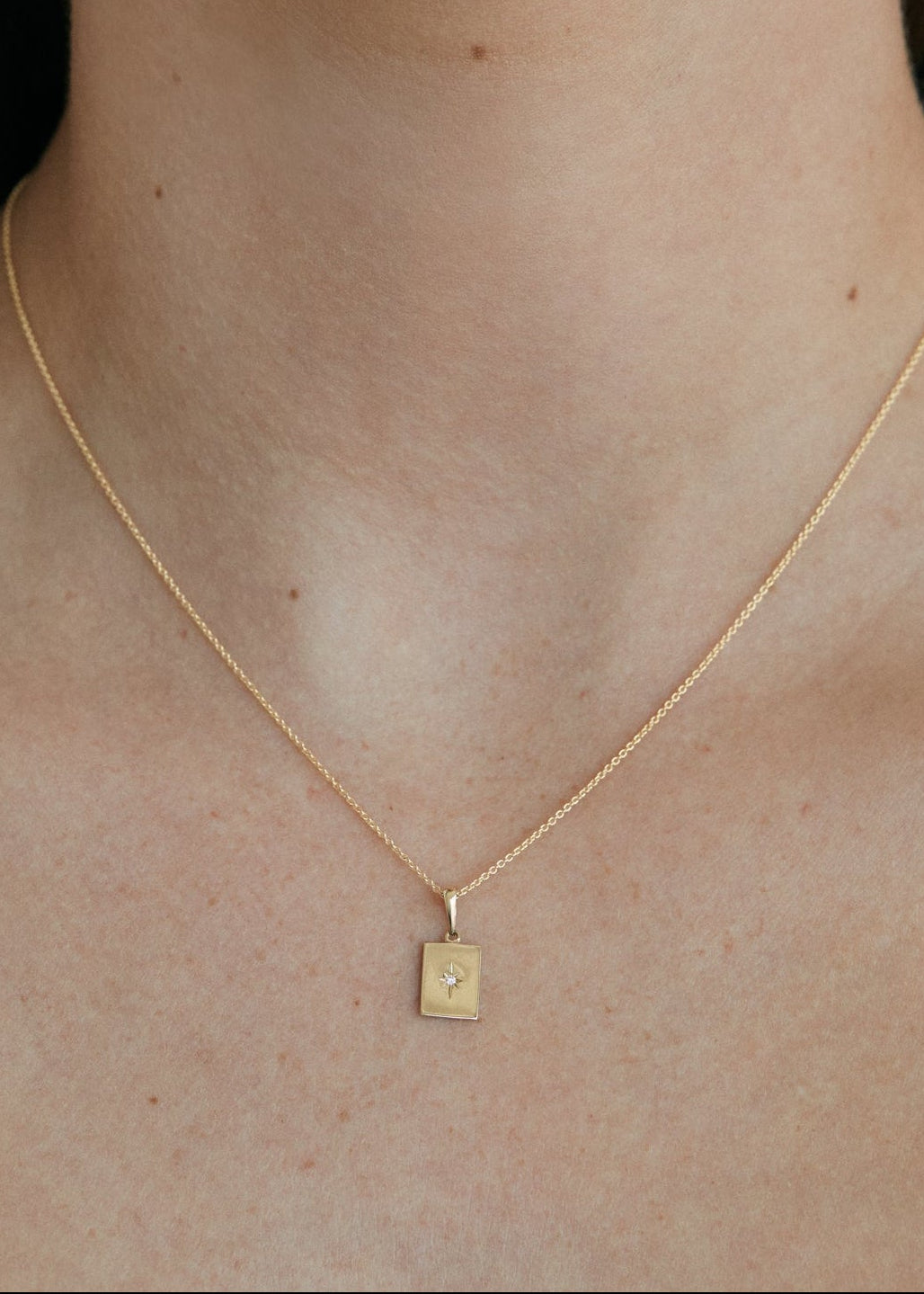 Petite North Star Diamond Pendant