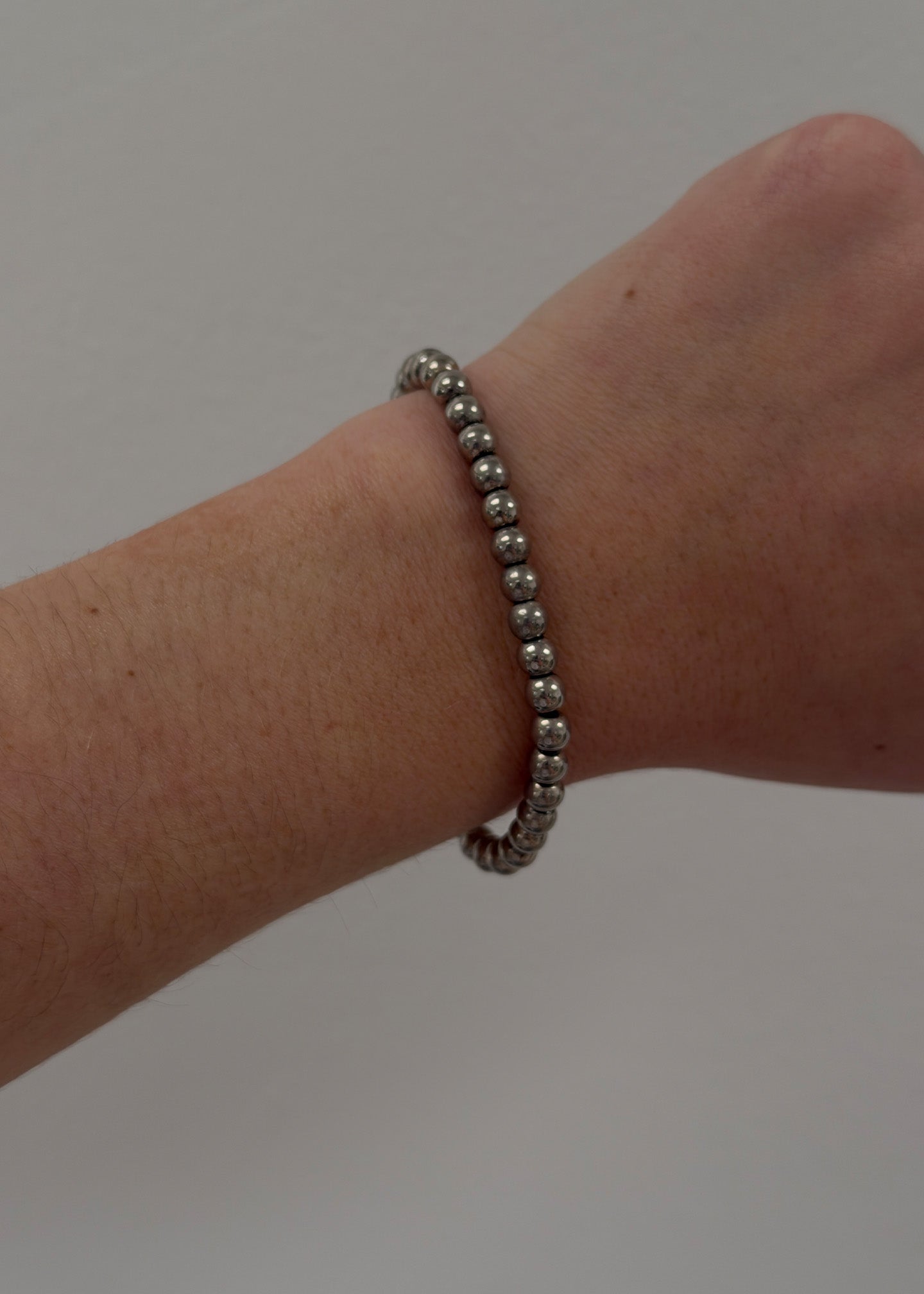 Vintage Silver Beaded Bracelet