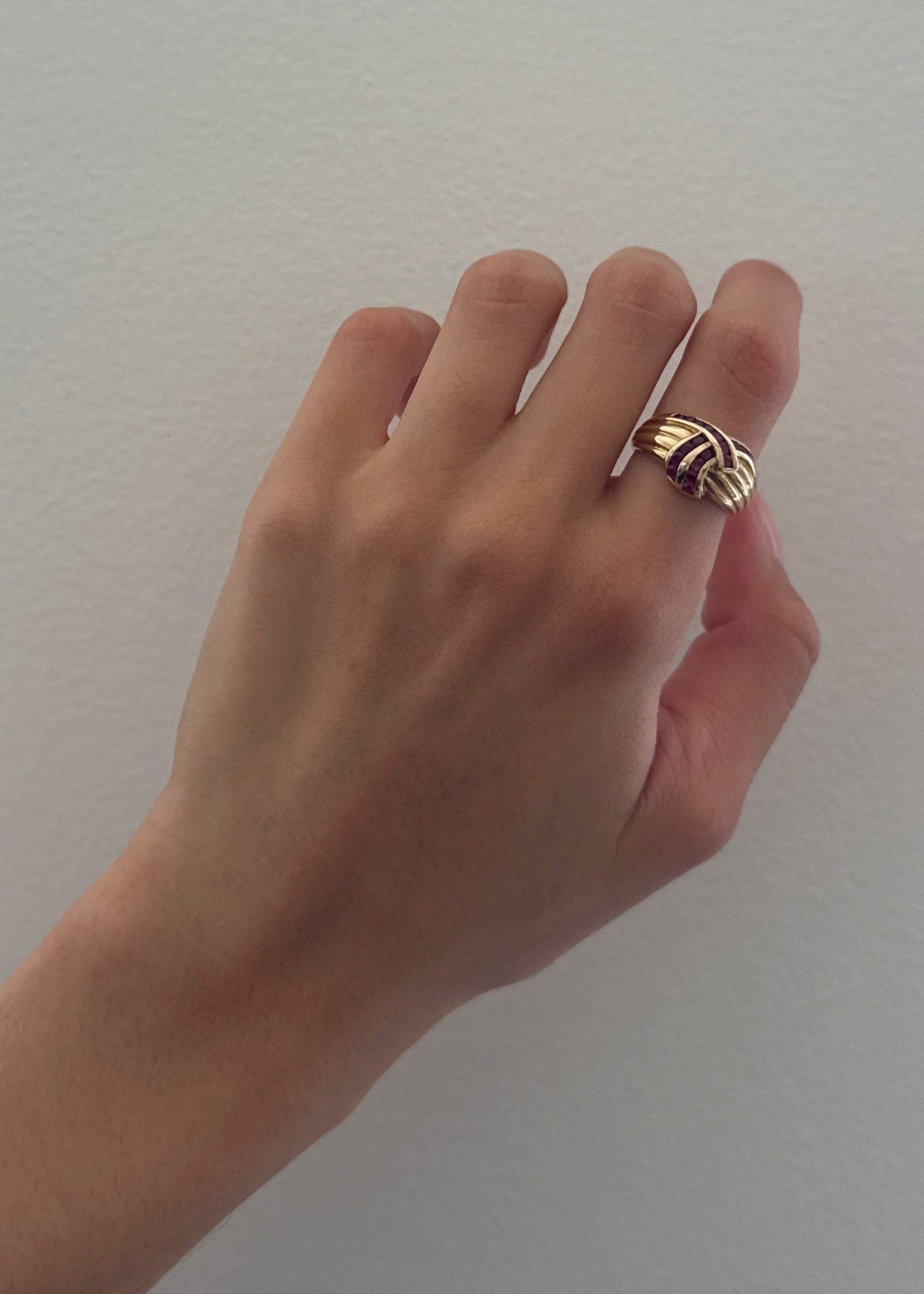 Vintage 14k Pink Sapphire Ring