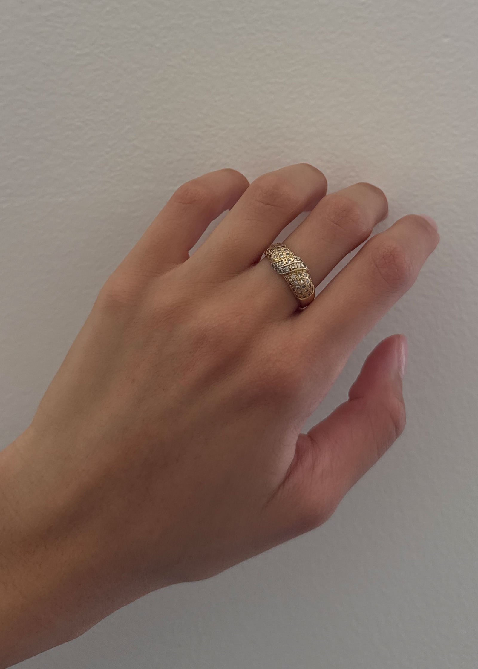 Vintage 18k Diamond Ring