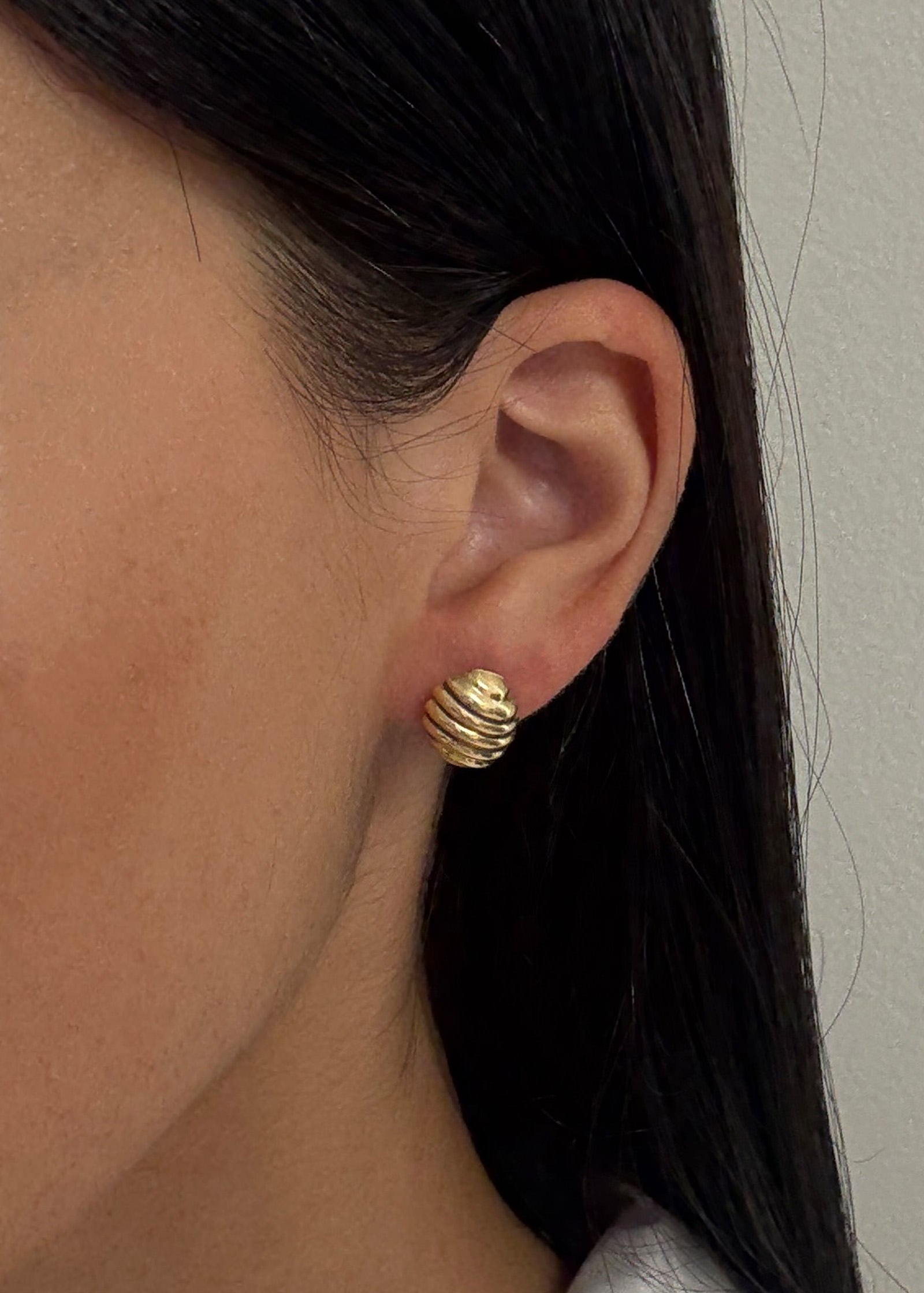 Vintage Croissant Earrings