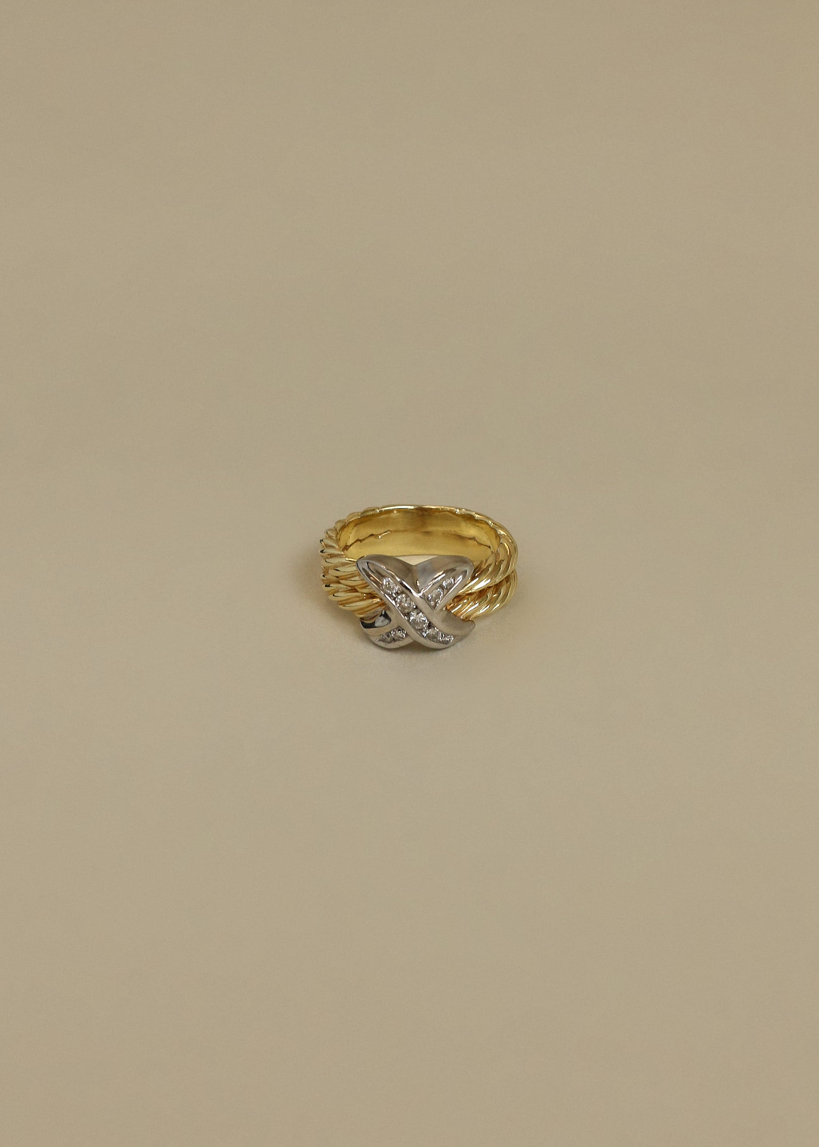 Vintage X 14k Diamond Ring