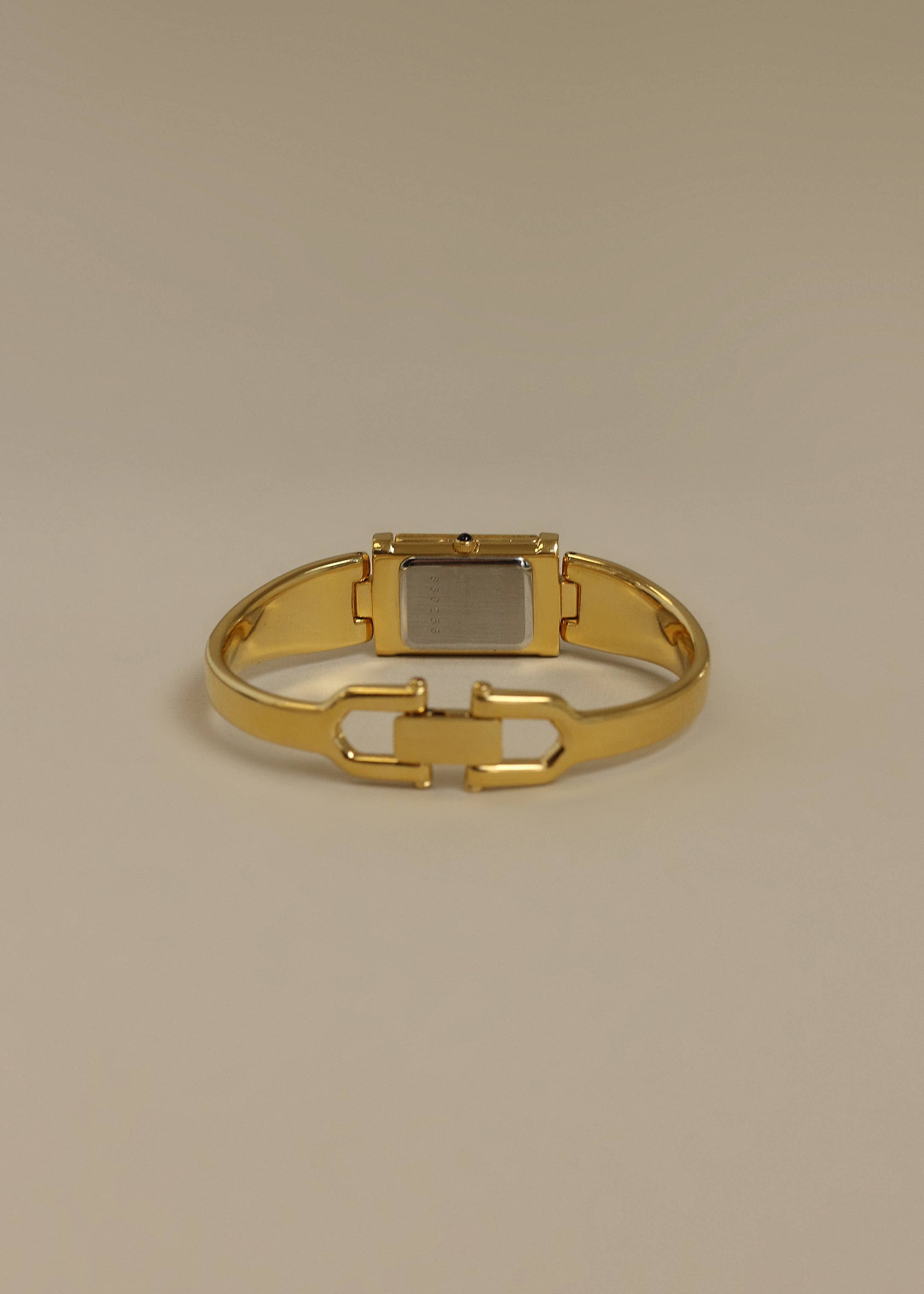80s イヴ・サンローラン YSL gold l bangle Vintage YSL Gold Bangle Watch