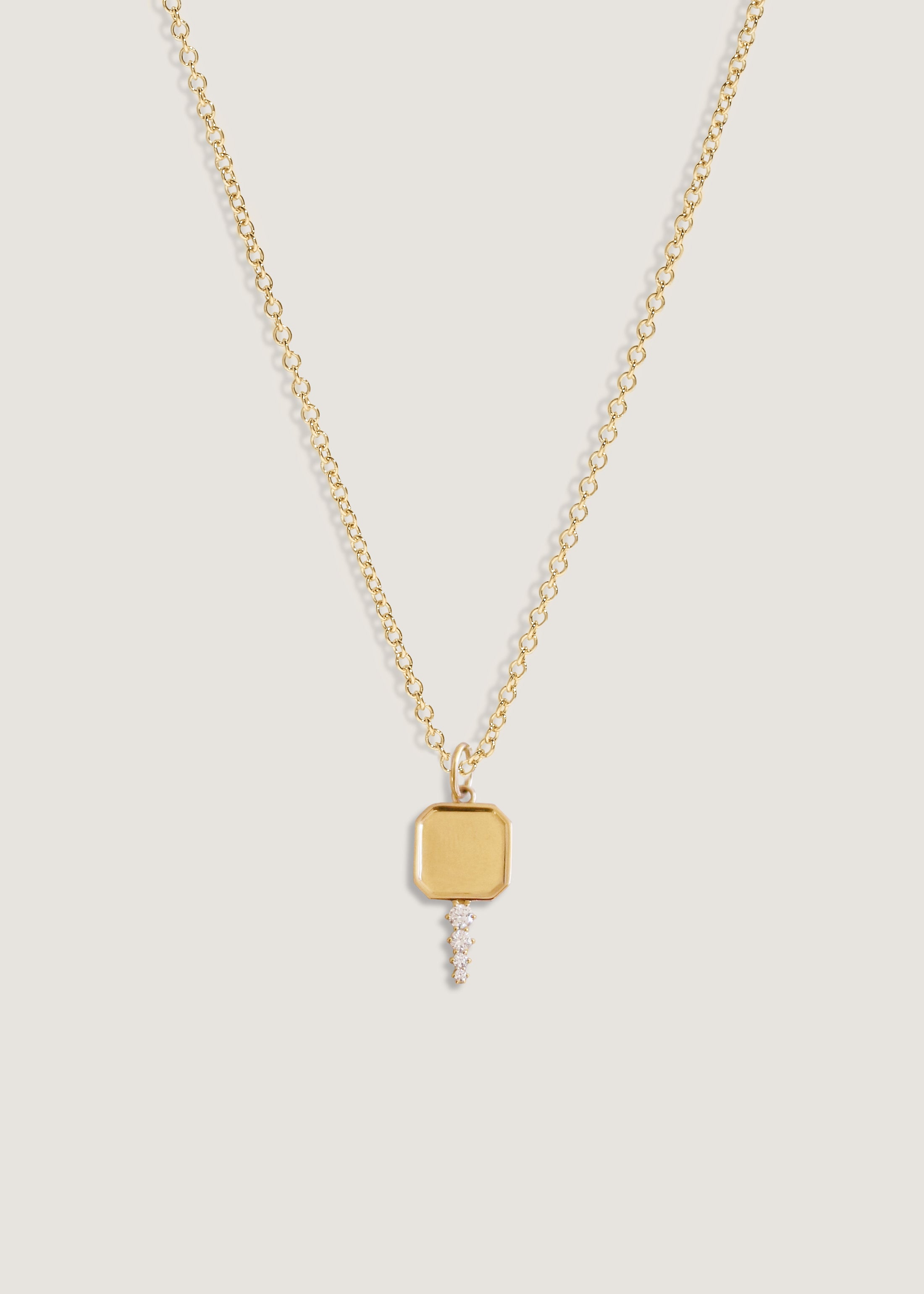 Legacy Key Pendant Diamond Necklace