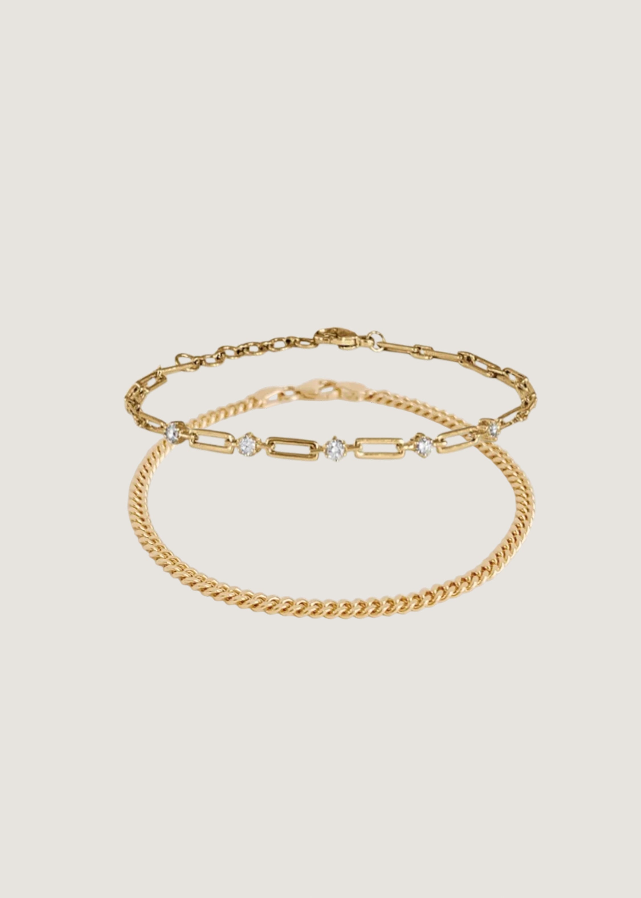 North Star V Anniversary & Petite Familia Cuban Bracelet Stack