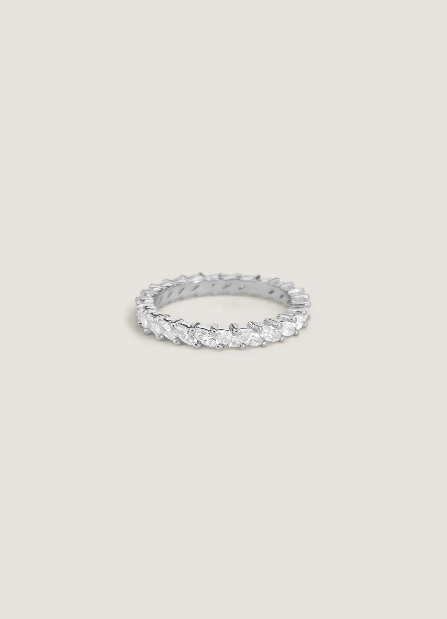 Petite Marquise Eternity Ring White Gold