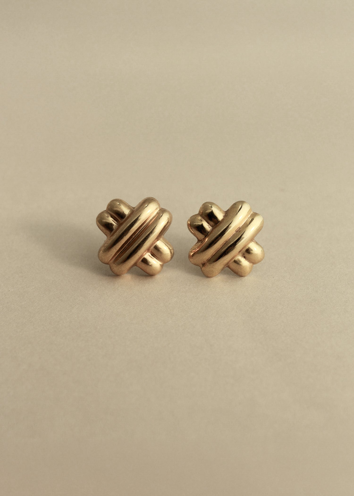 Vintage Bold Knot Earrings