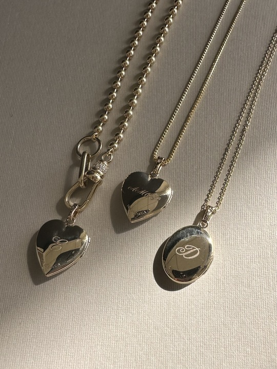 カスタマイズ可【KINNSTUDIO】Maison Heart Locketネックレス Maison Heart Locket Necklace - Kinn