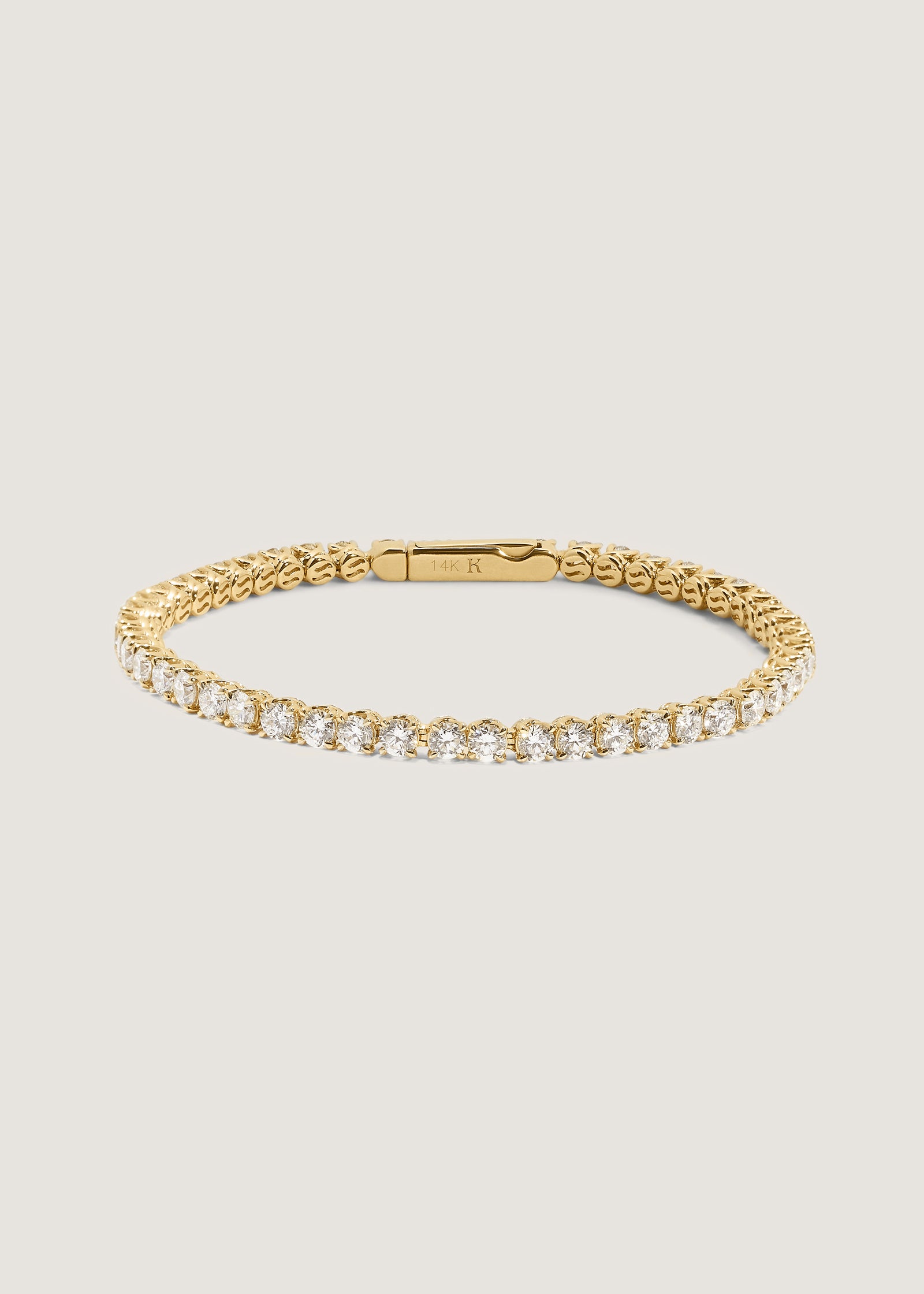 Kinn Studio 14k Gold 5ctw Diana Diamond Eternity Tennis Bracelet