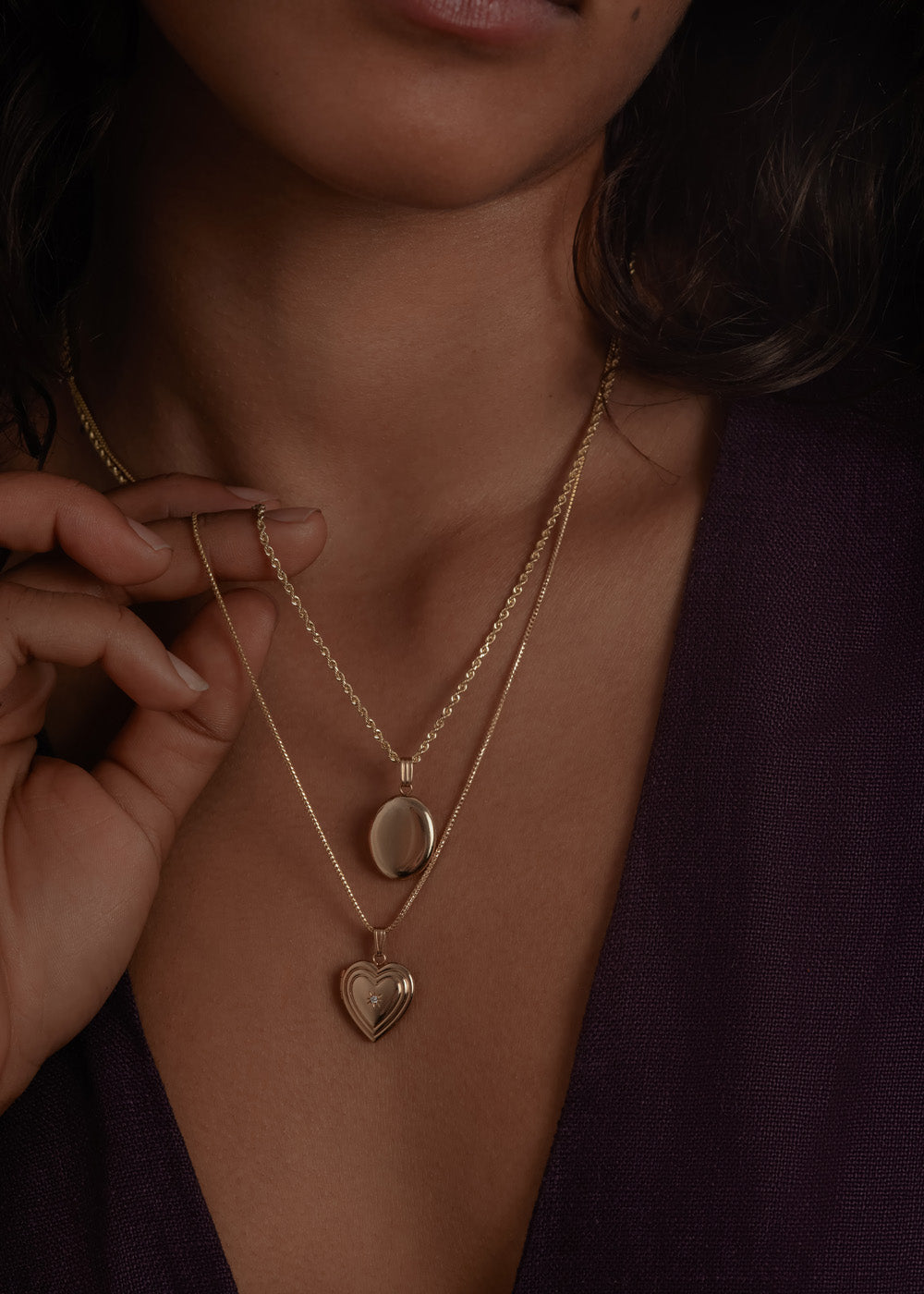 Maison Oval Locket I | 14k Gold - Kinn