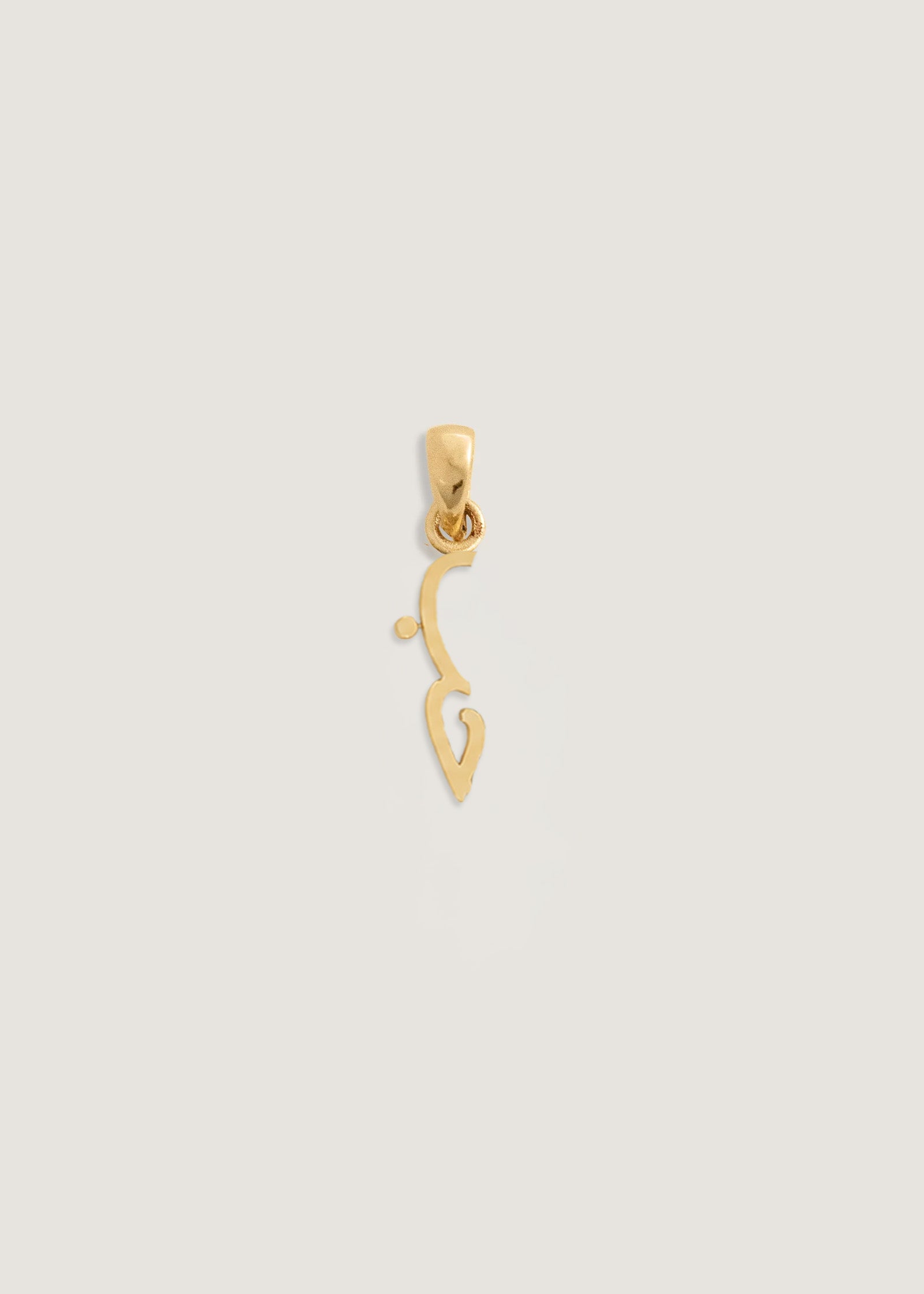 14k Gold Dear Kaia Vertical Nameplate Pendant | Kinn Studio