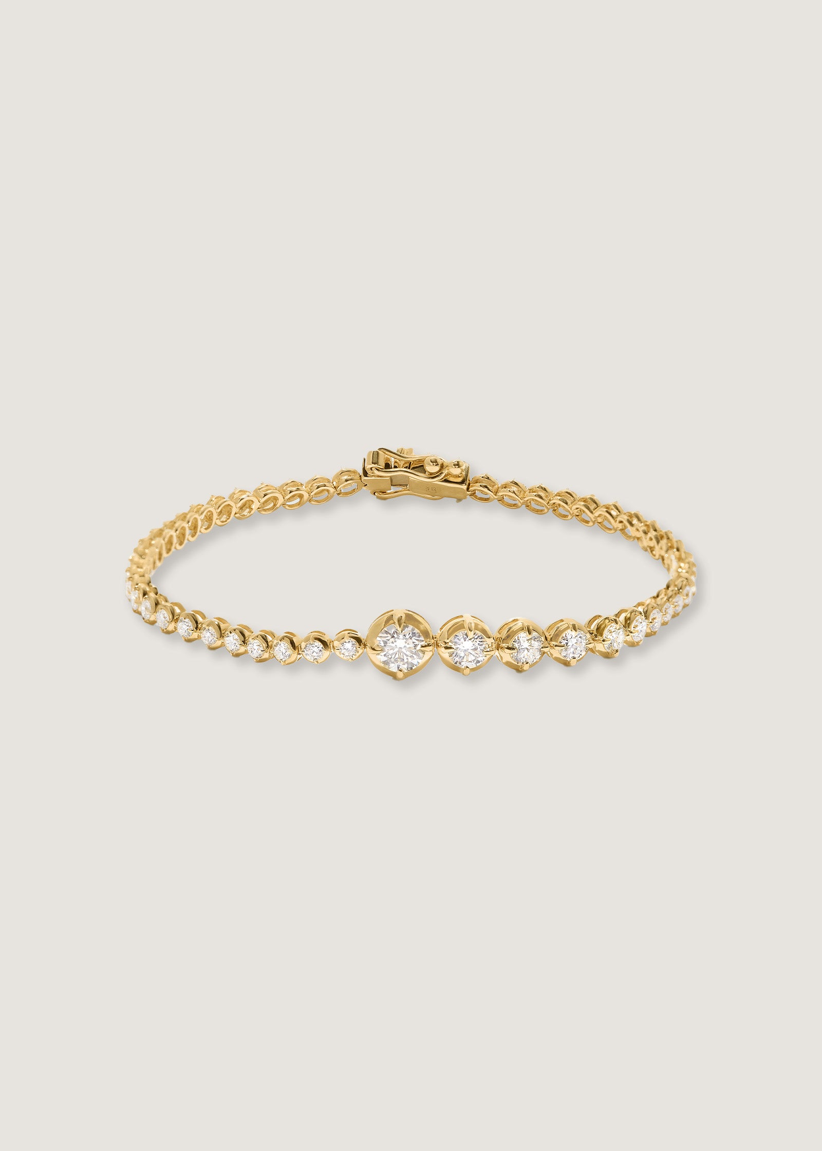 Kinn x Prince 14k Gold Naomi Graduated Diamond Tennis Bracelet