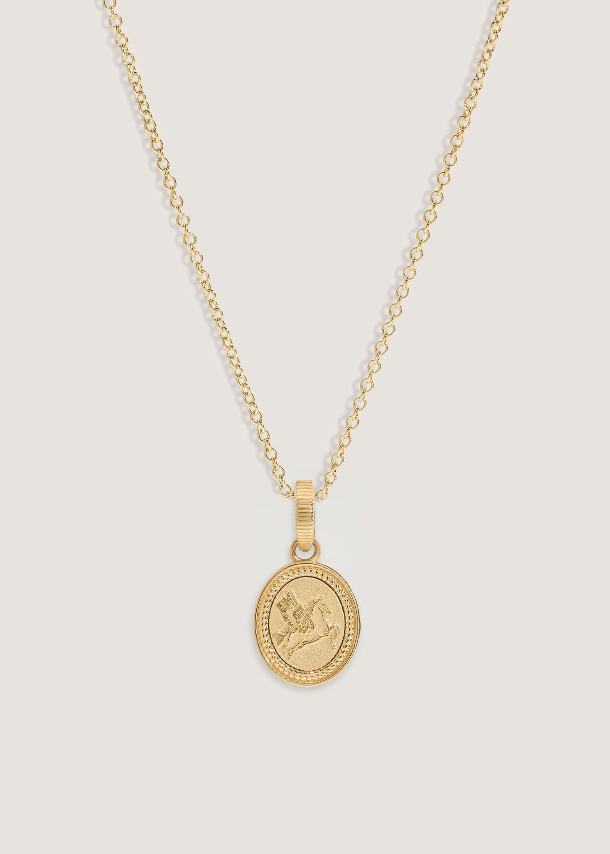 Kinn 14k Gold Pegasus Dream Pendant Necklace