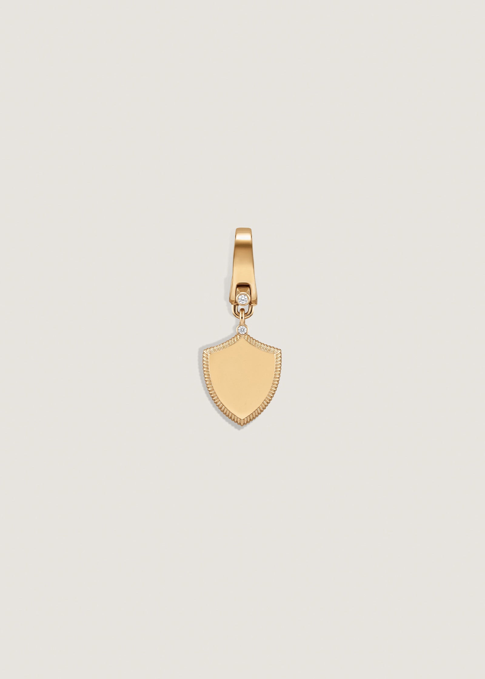 Ace Shield Diamond Pendant - Engraving