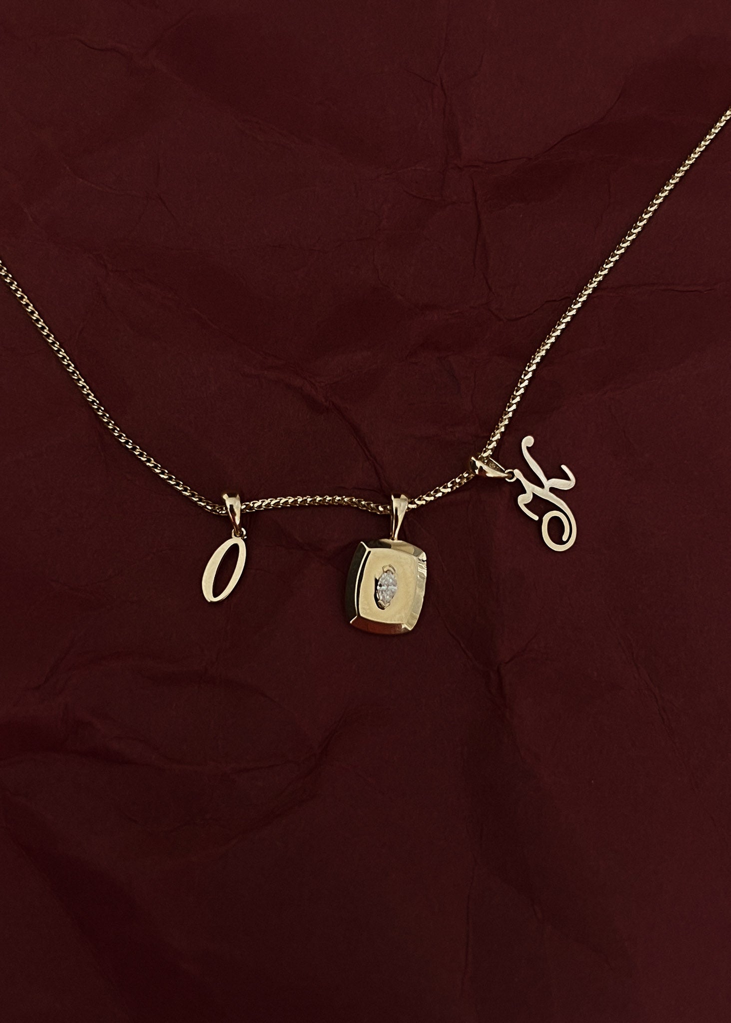 Holden Small Letter Charm Pendant / Charm Bracelet, Z / 14K Rose Gold