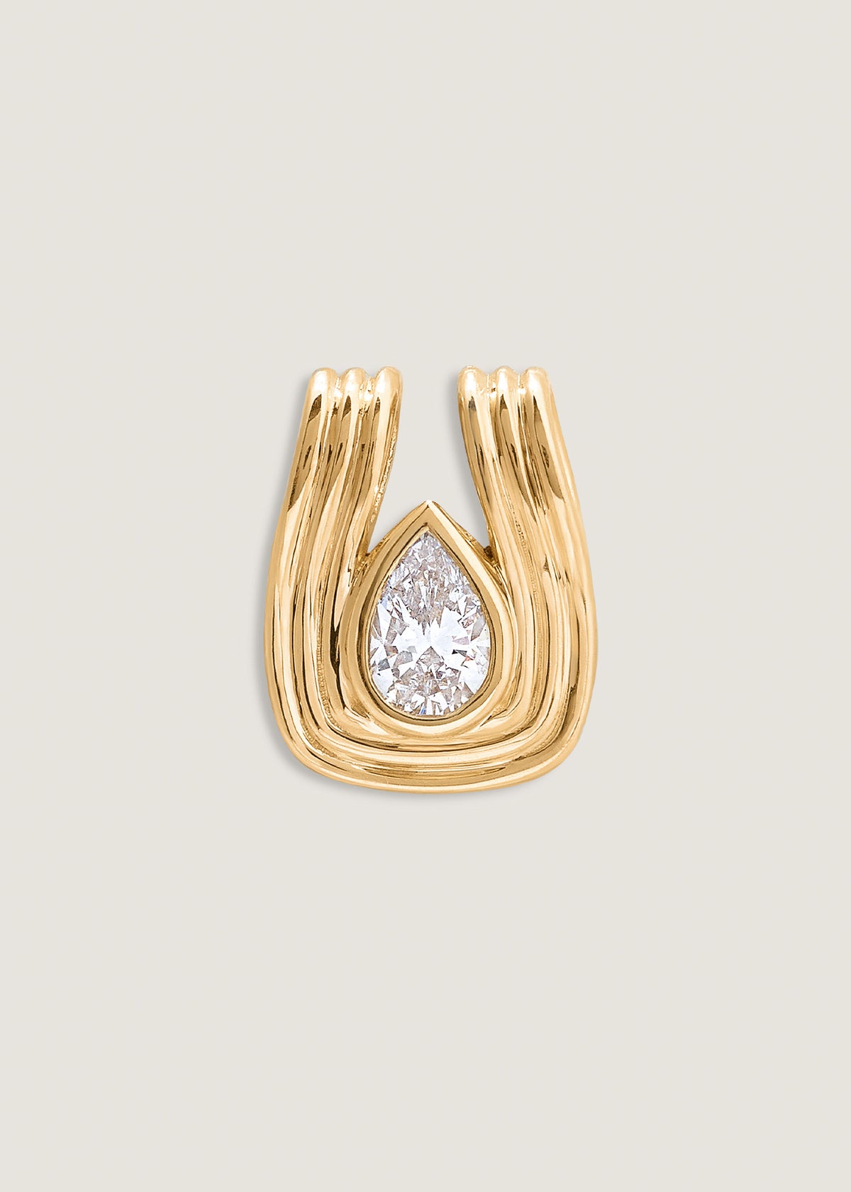 Kinn Studio 14k Gold Alyssa Pear Diamond Pendant