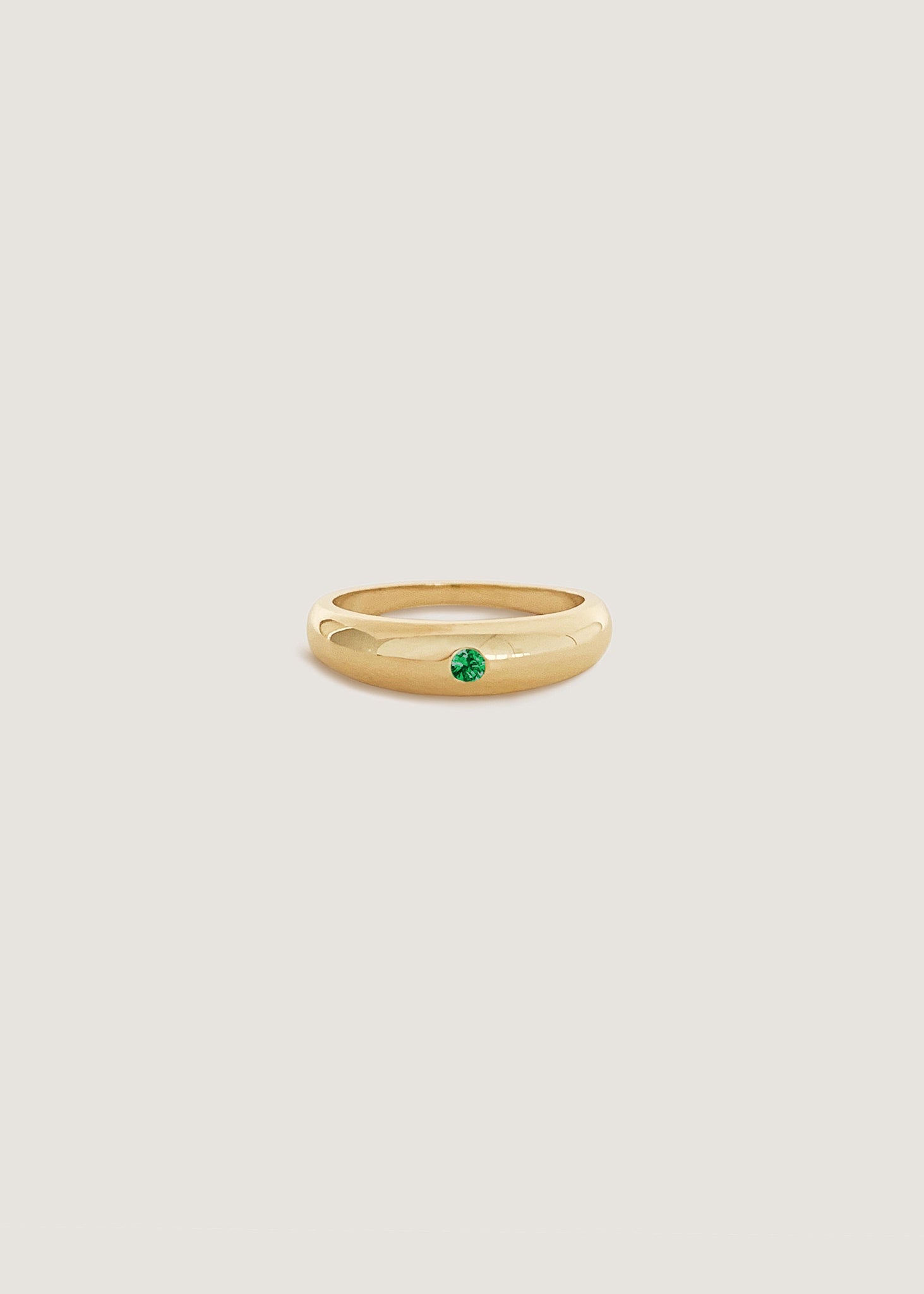 Amelia Dome Ring Emerald