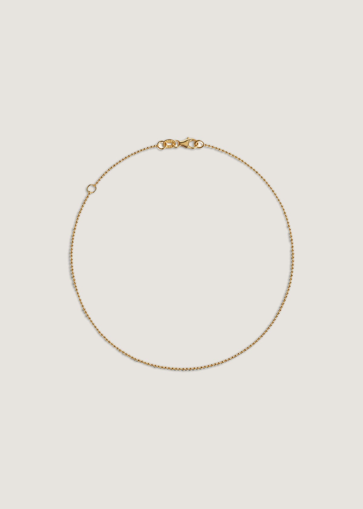 Kinn Studio 14k Gold Beaded Chain Anklet