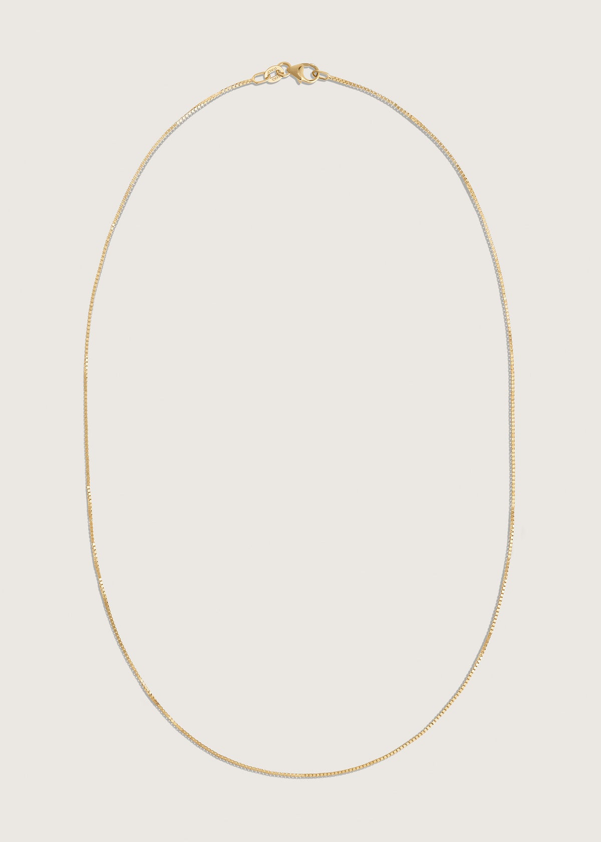 Kinn 14k Gold Box Chain Necklace