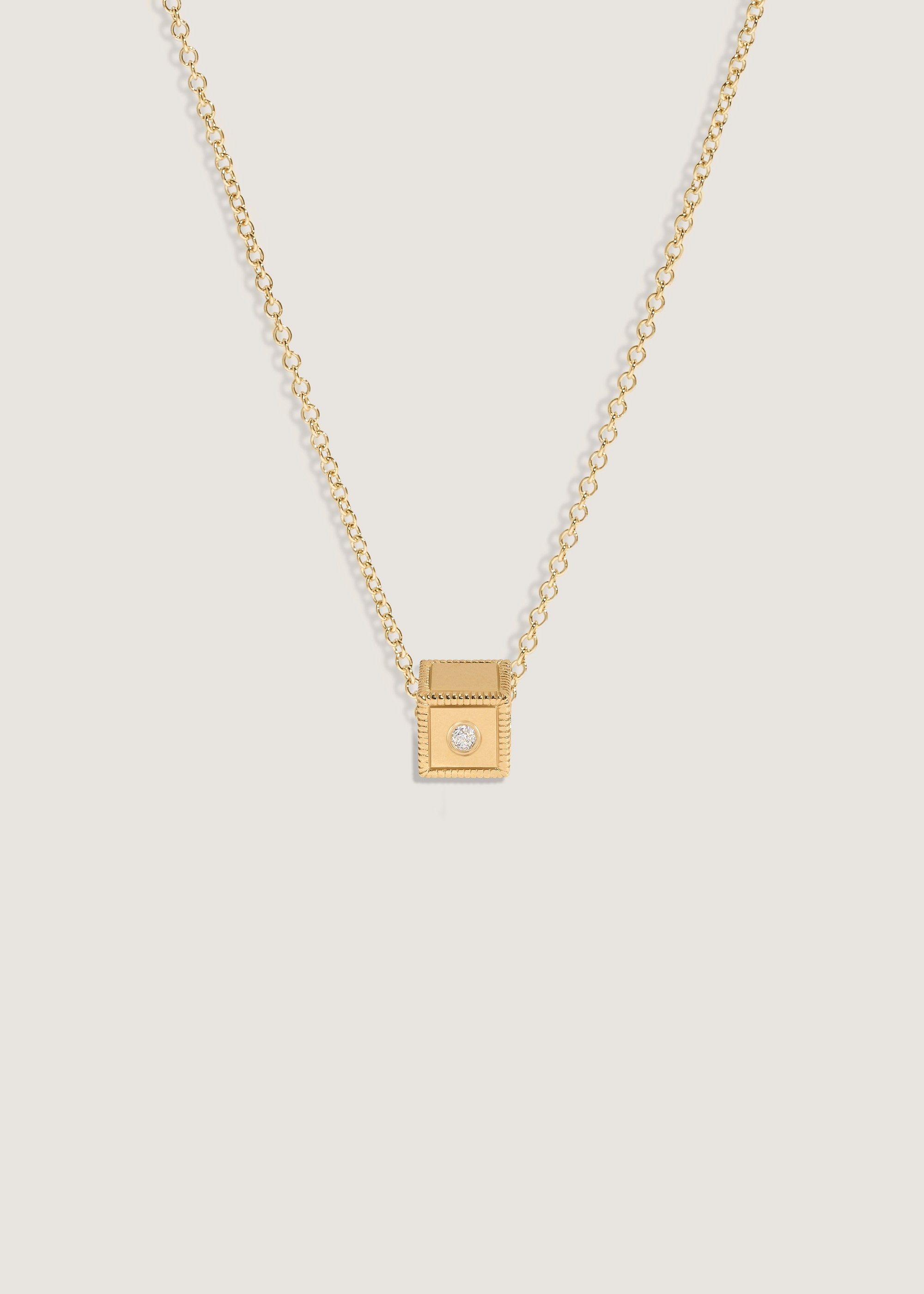 Chapter Custom Birthstone Charm Necklace Diamond