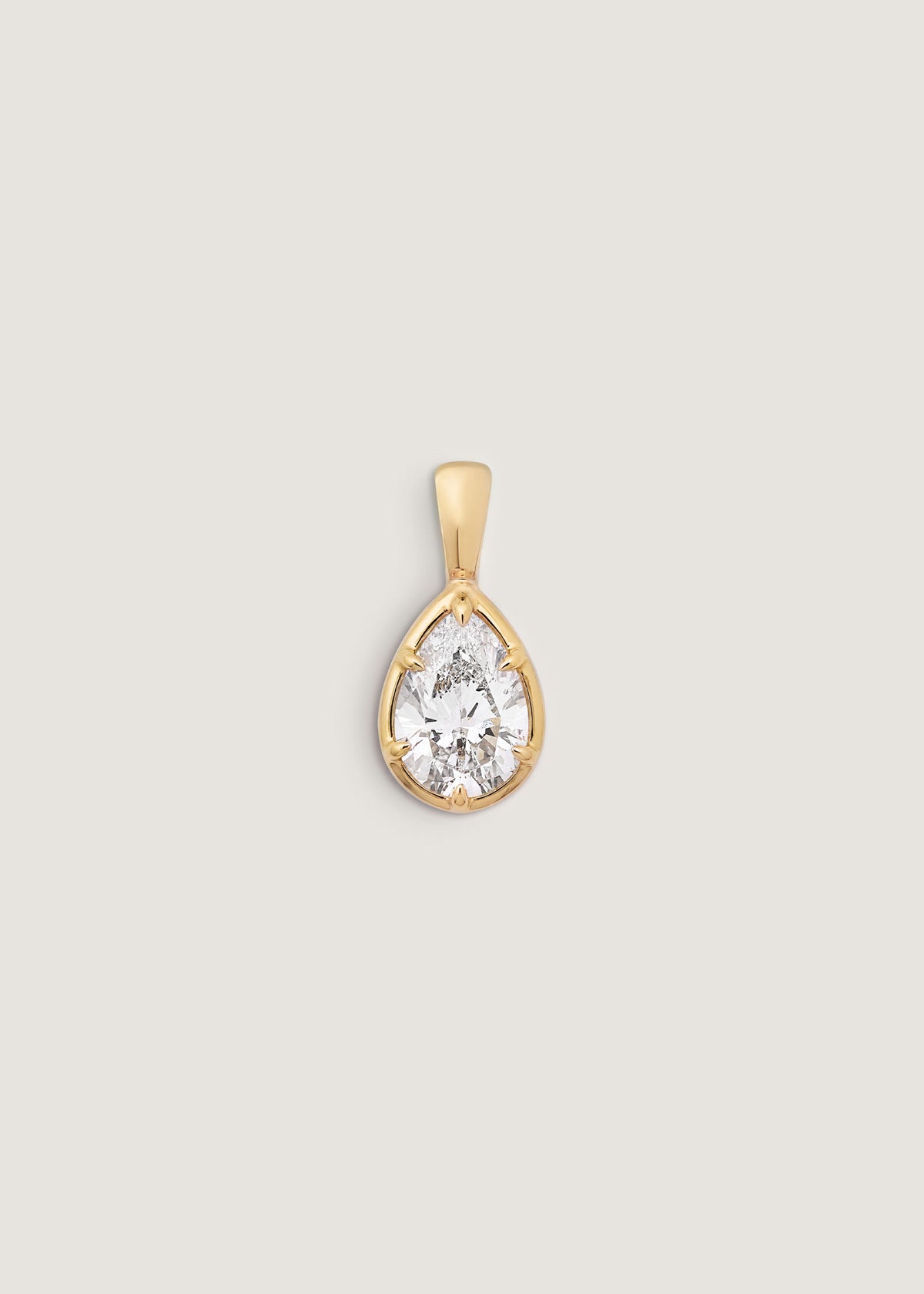 Kinn 14k Gold Clara Pear Diamond Pendant