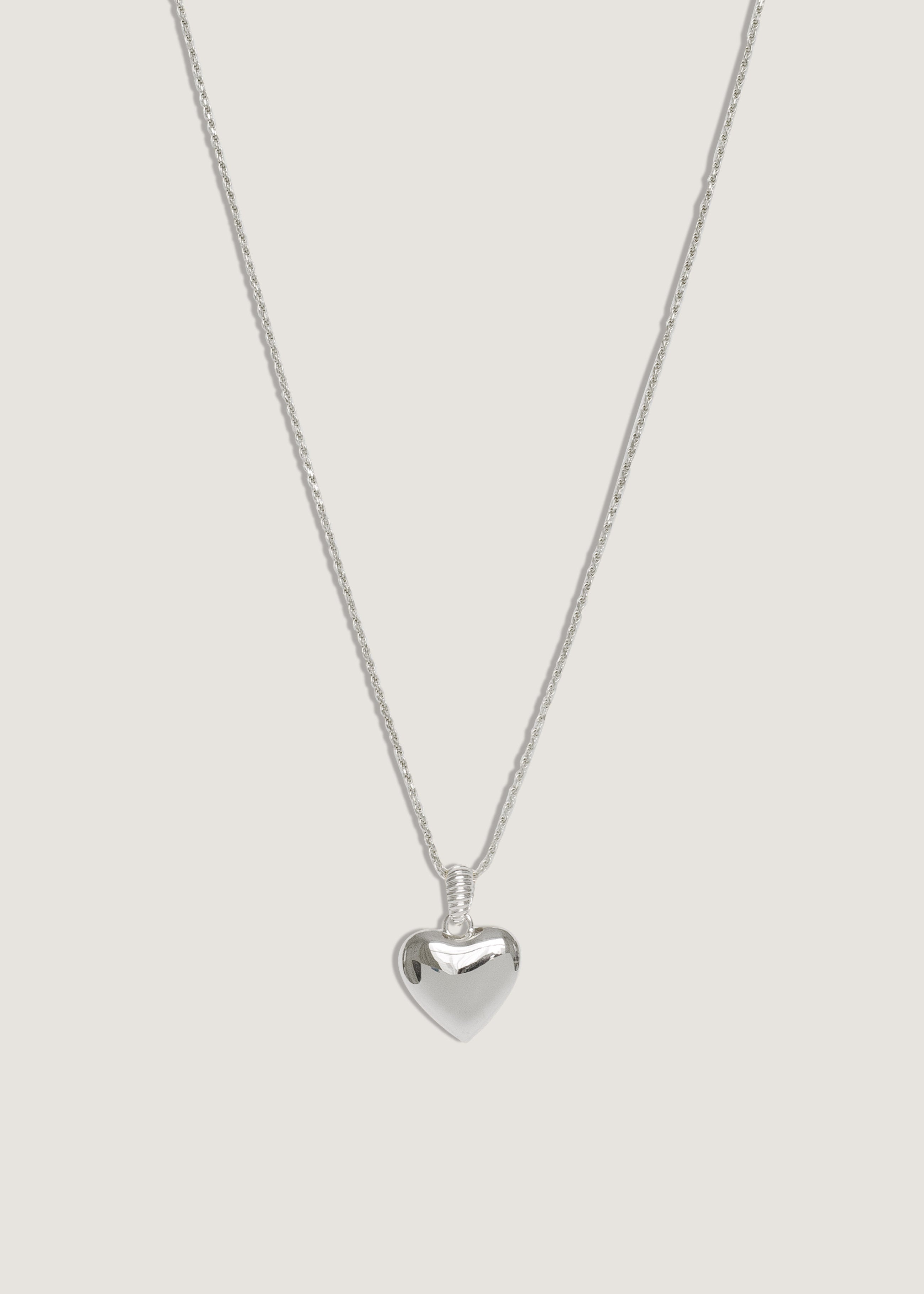 alt="Mini Close To My Heart Necklace - Silver"