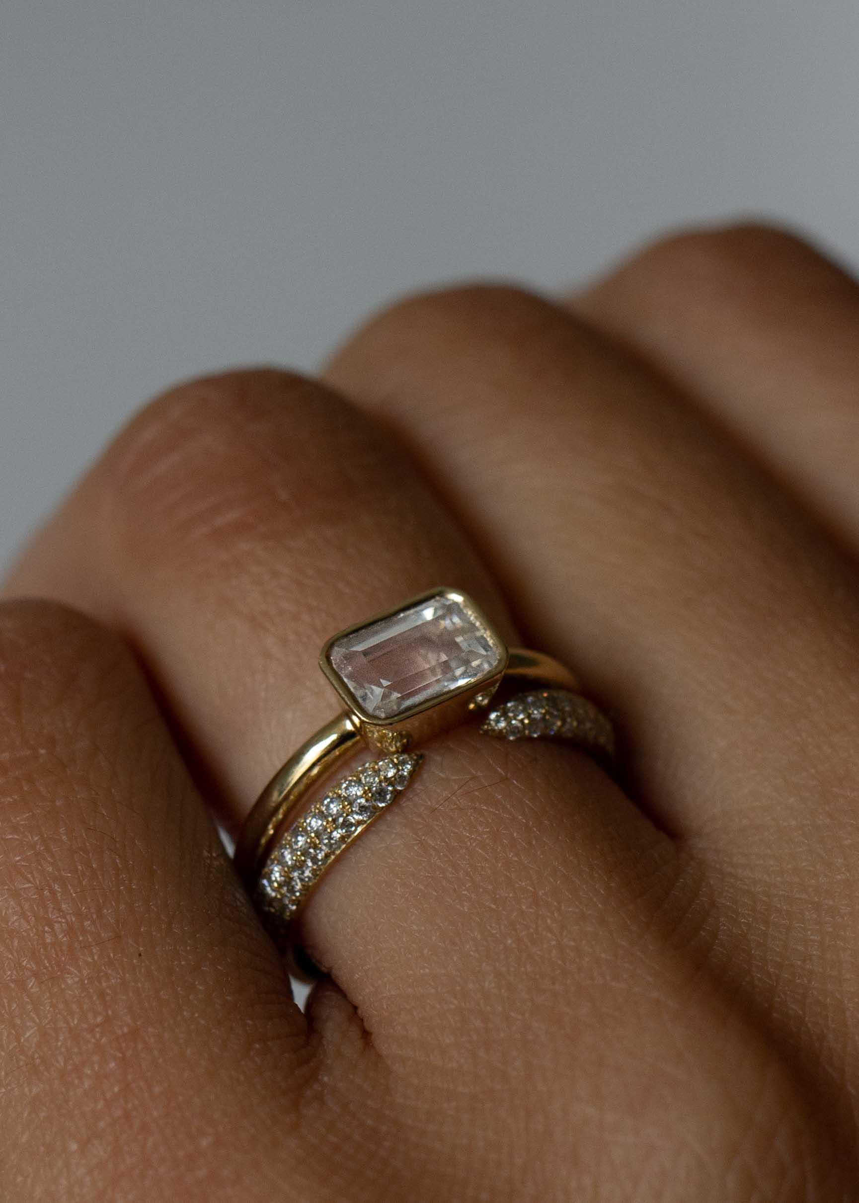 Ennis Pavé Diamond Cuff Ring