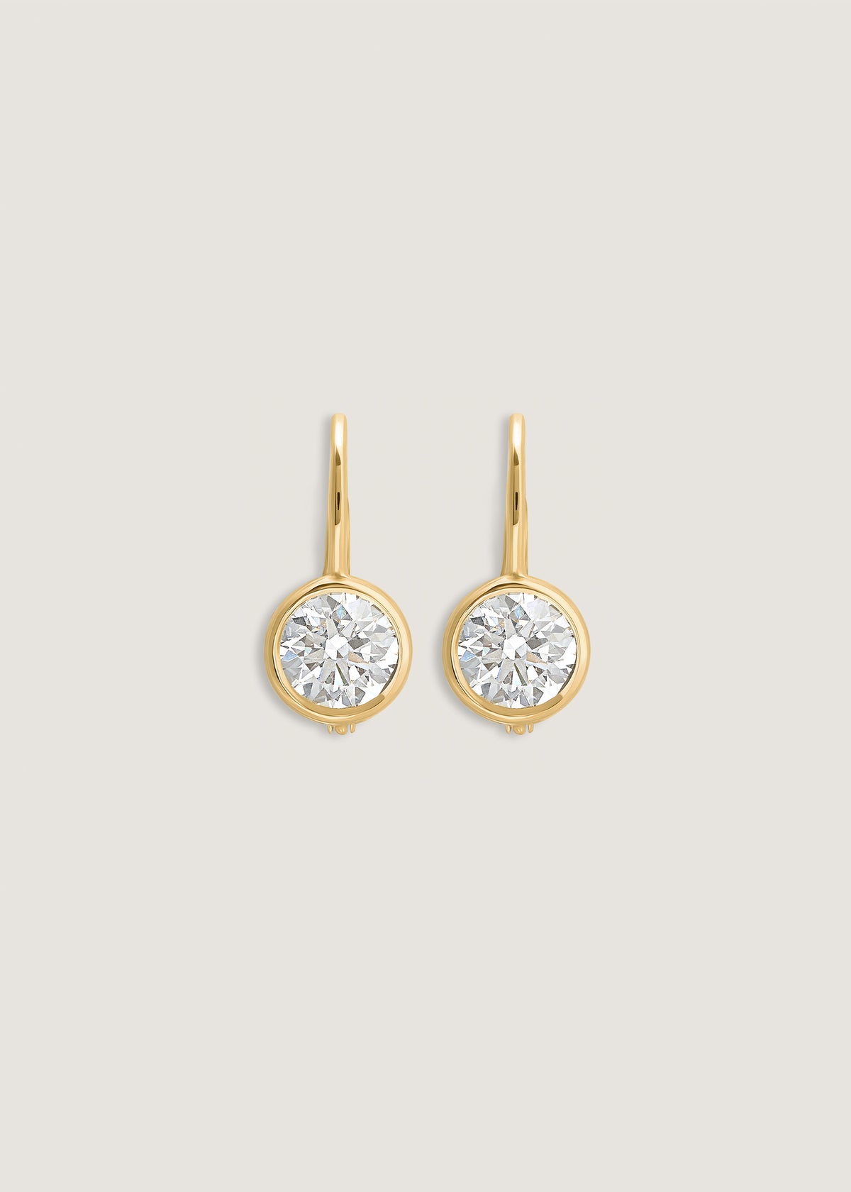 Kinn 14k Yellow Gold Harper 2ctw Round Drop Earrings