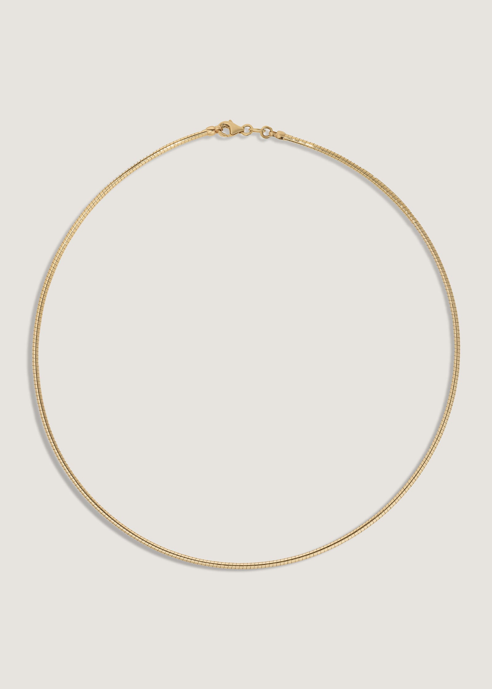 Kinn Studio 14k Gold Heirloom Curved Chain Necklace