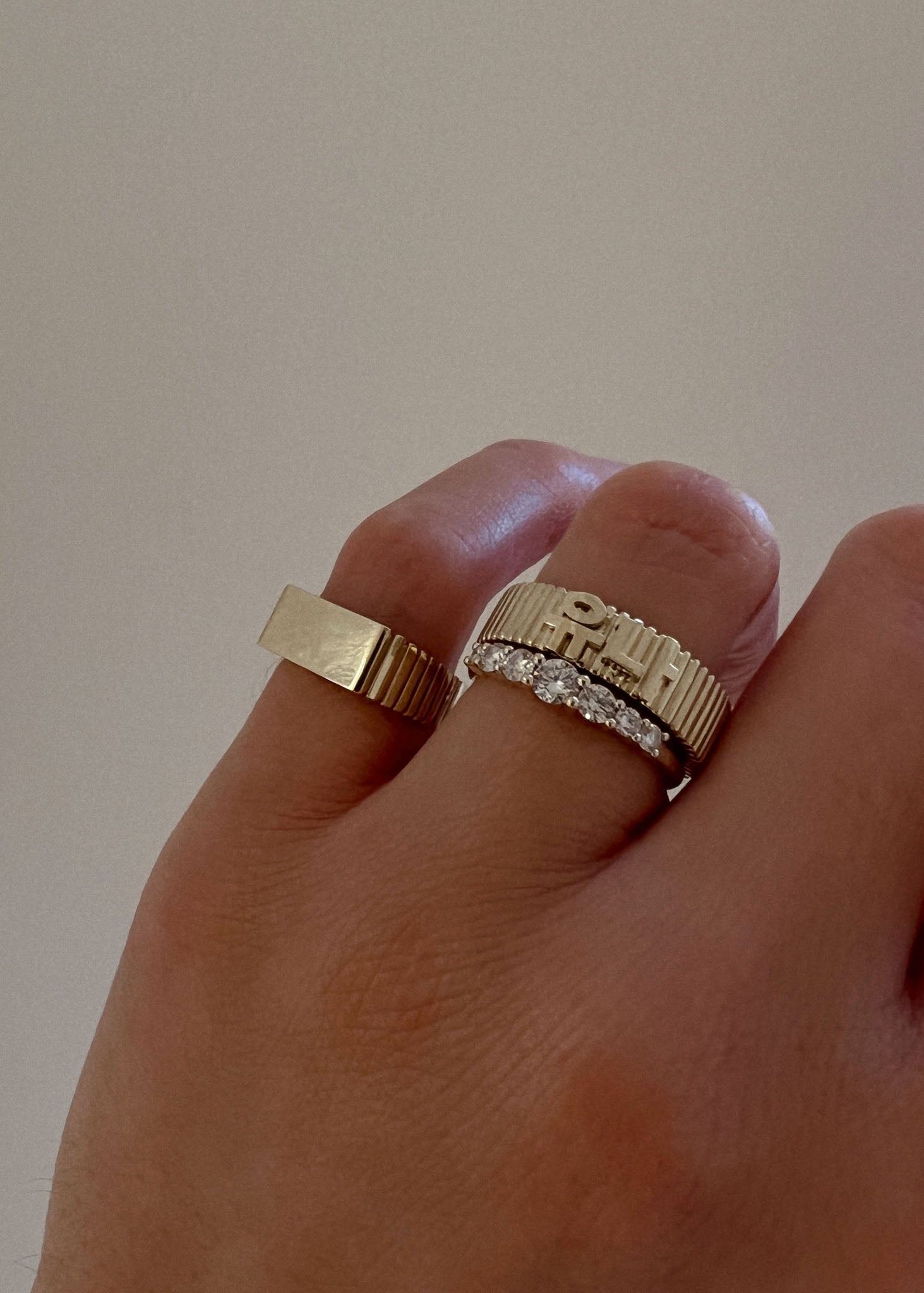 Korean gold ring hotsell