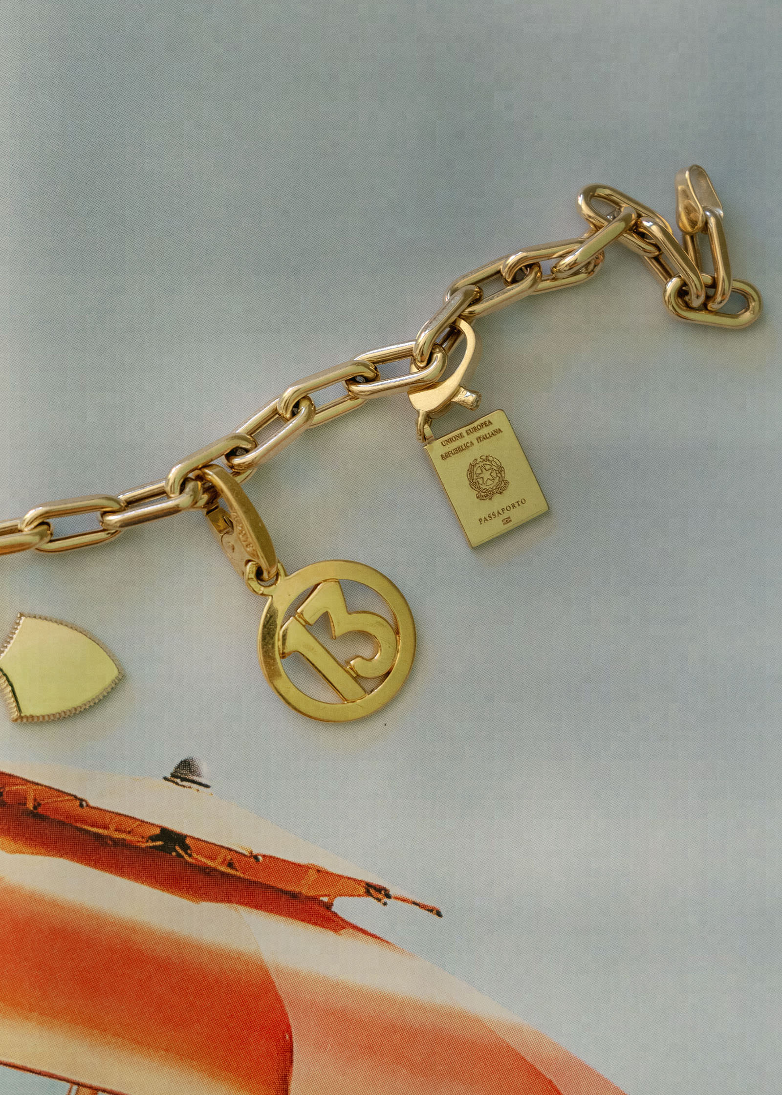14k Gold Italian Heritage Passport Charm | Kinn