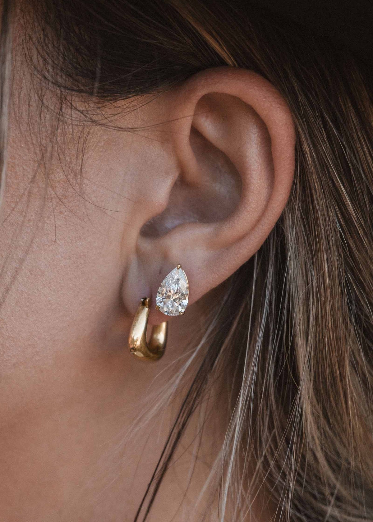 Horseshoe Hoop Earrings