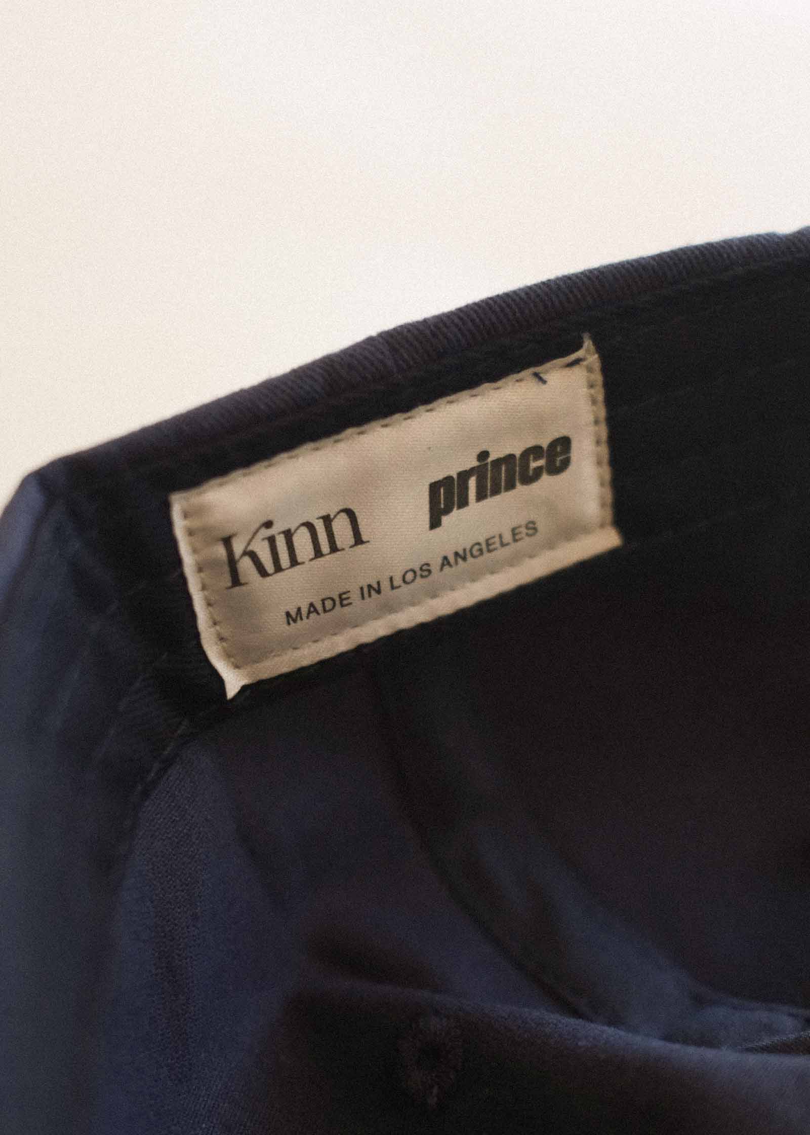 interior close up of the label of the Kinn x Prince The Court Cap