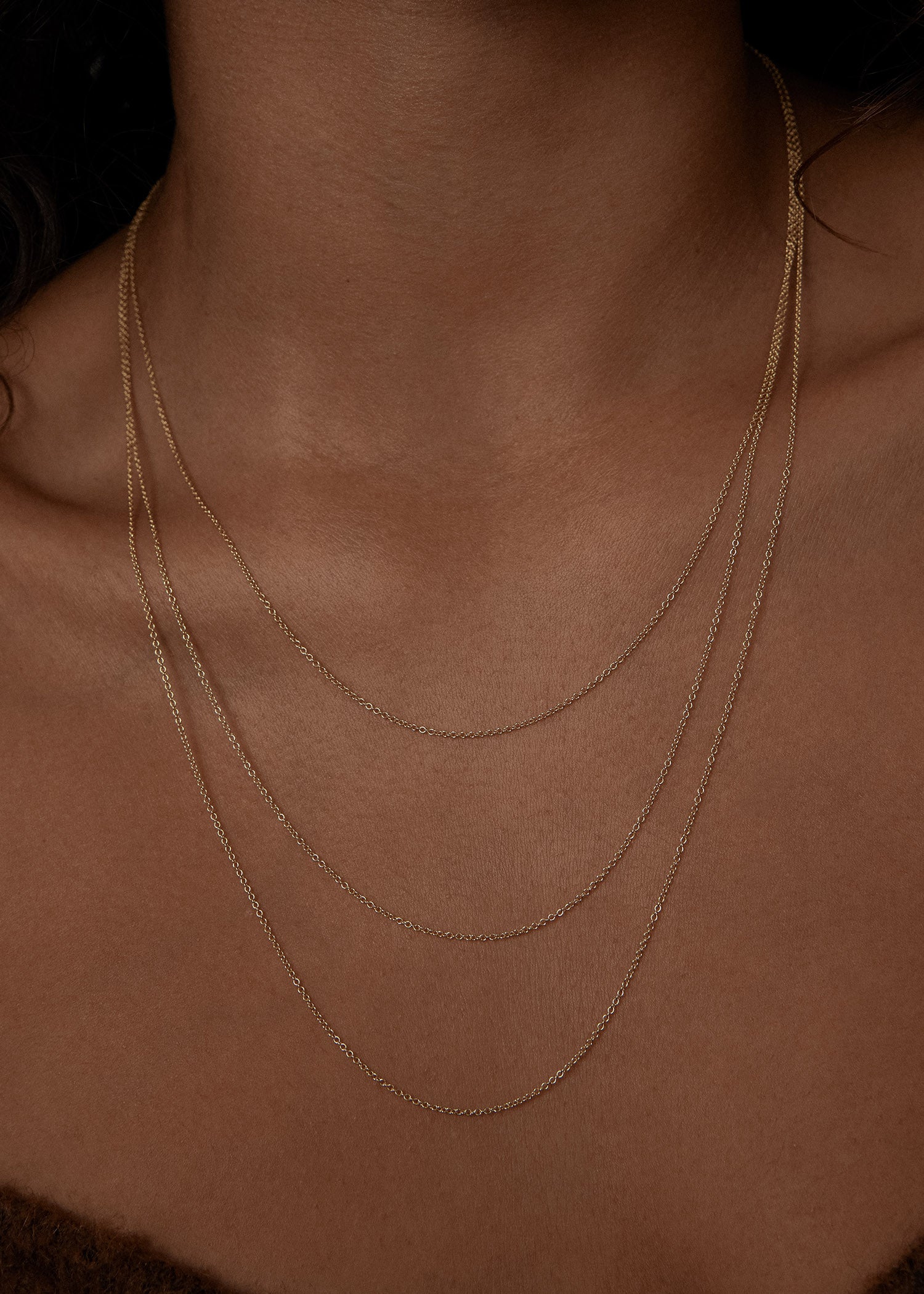 Rolo link outlet chain necklace