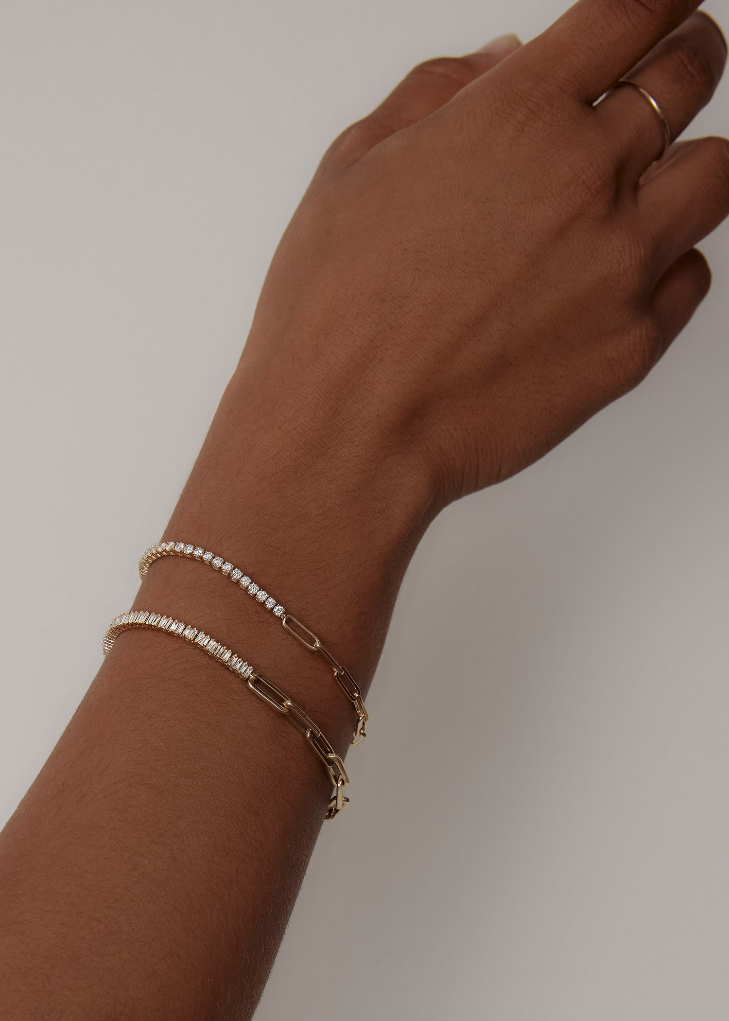 Coco Round Tennis Link Bracelet Diamond Kinn