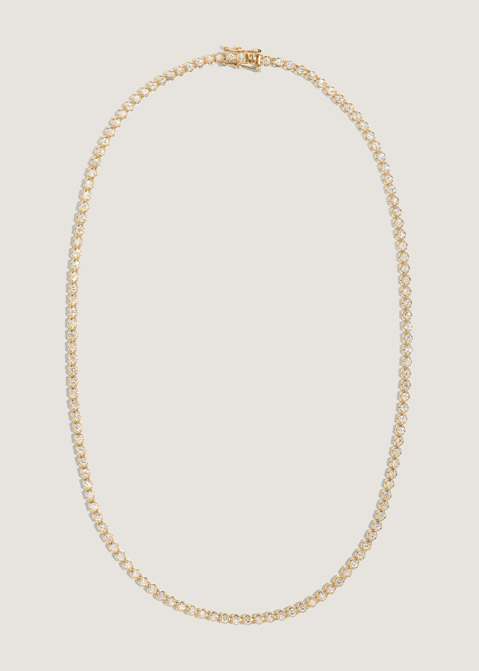 Kinn 14k Yellow Gold Madison Diamond Tennis Necklace