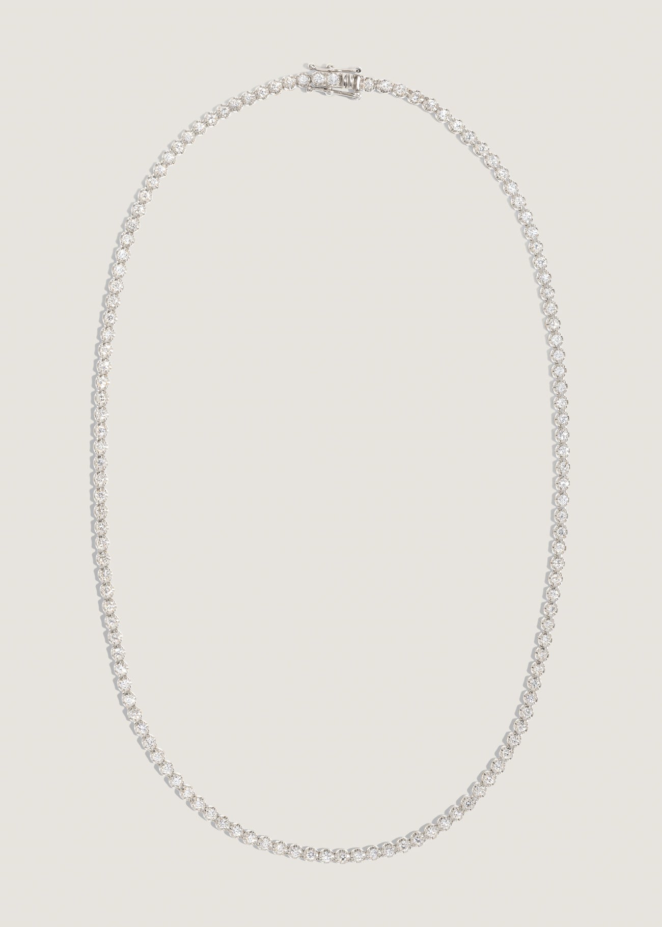 Madison Diamond Tennis Necklace White Gold