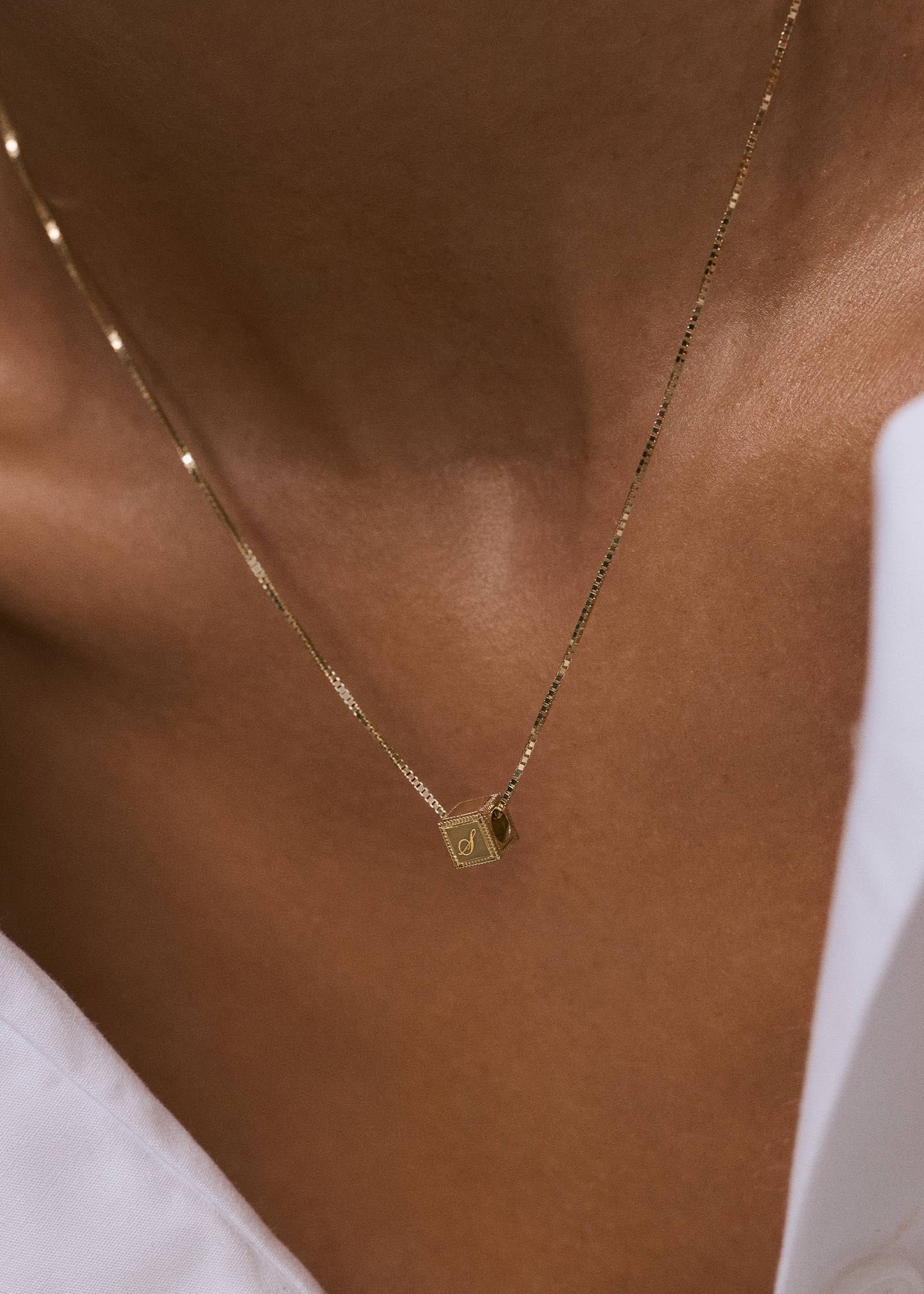 Chapter Custom Birthstone Charm Necklace Diamond