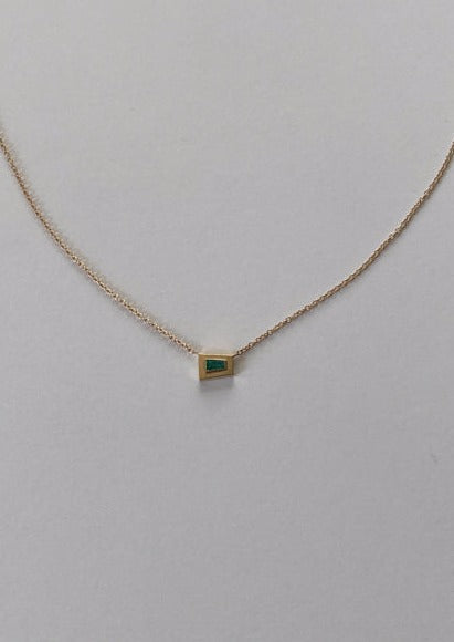 Archive Colette Tapered Necklace - Emerald