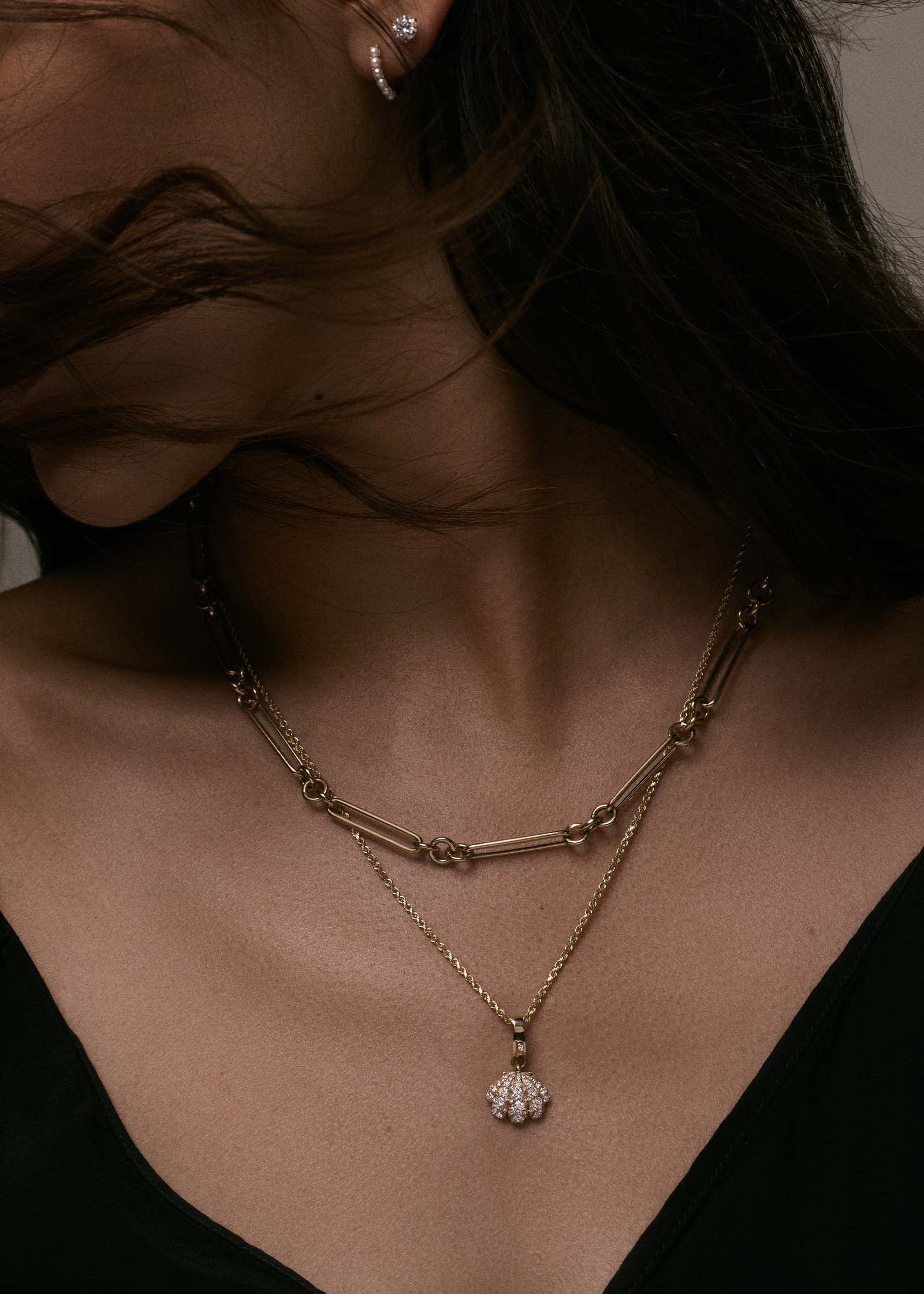 14k Gold Mixed Link Chain Necklace | Kinn
