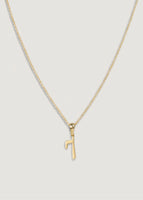 alt="Lucky Number Charm Necklace - Rolo Chain"