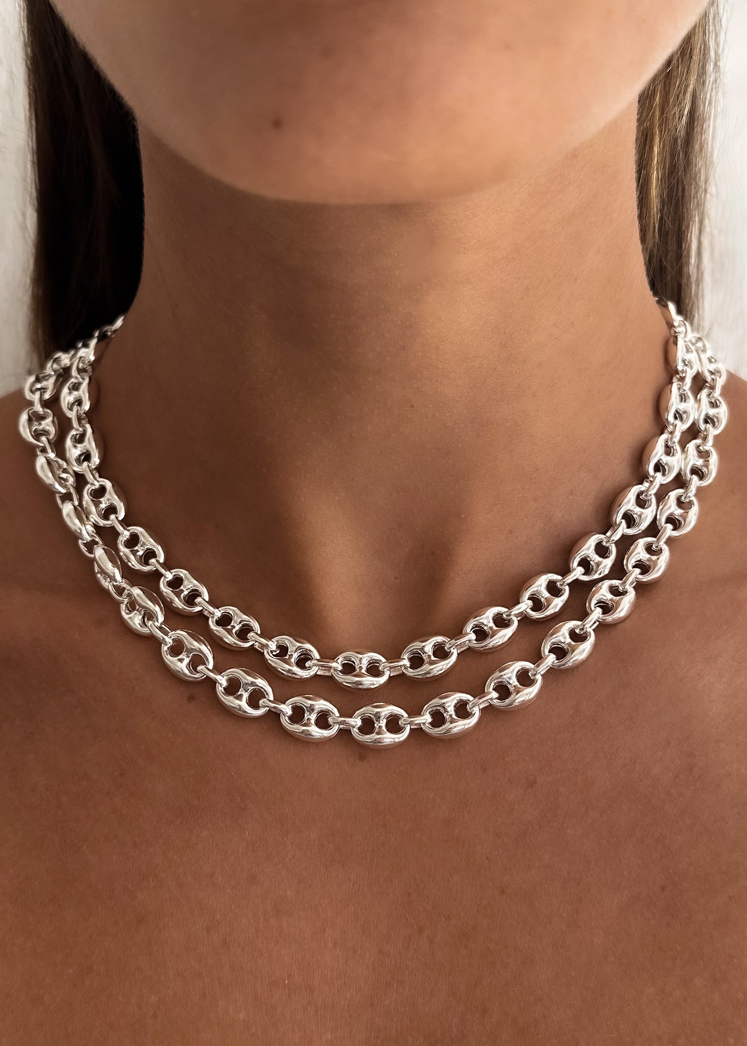 alt="Puffed Mariner Chain Necklace"