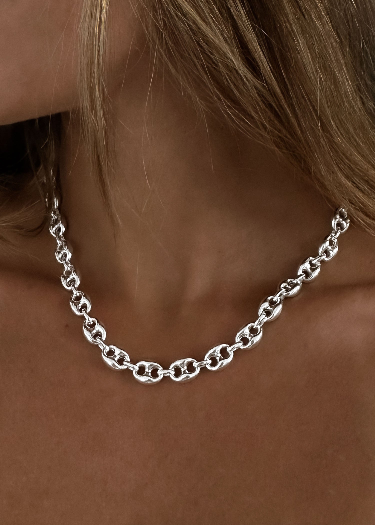 Puffed Mariner Chain Necklace